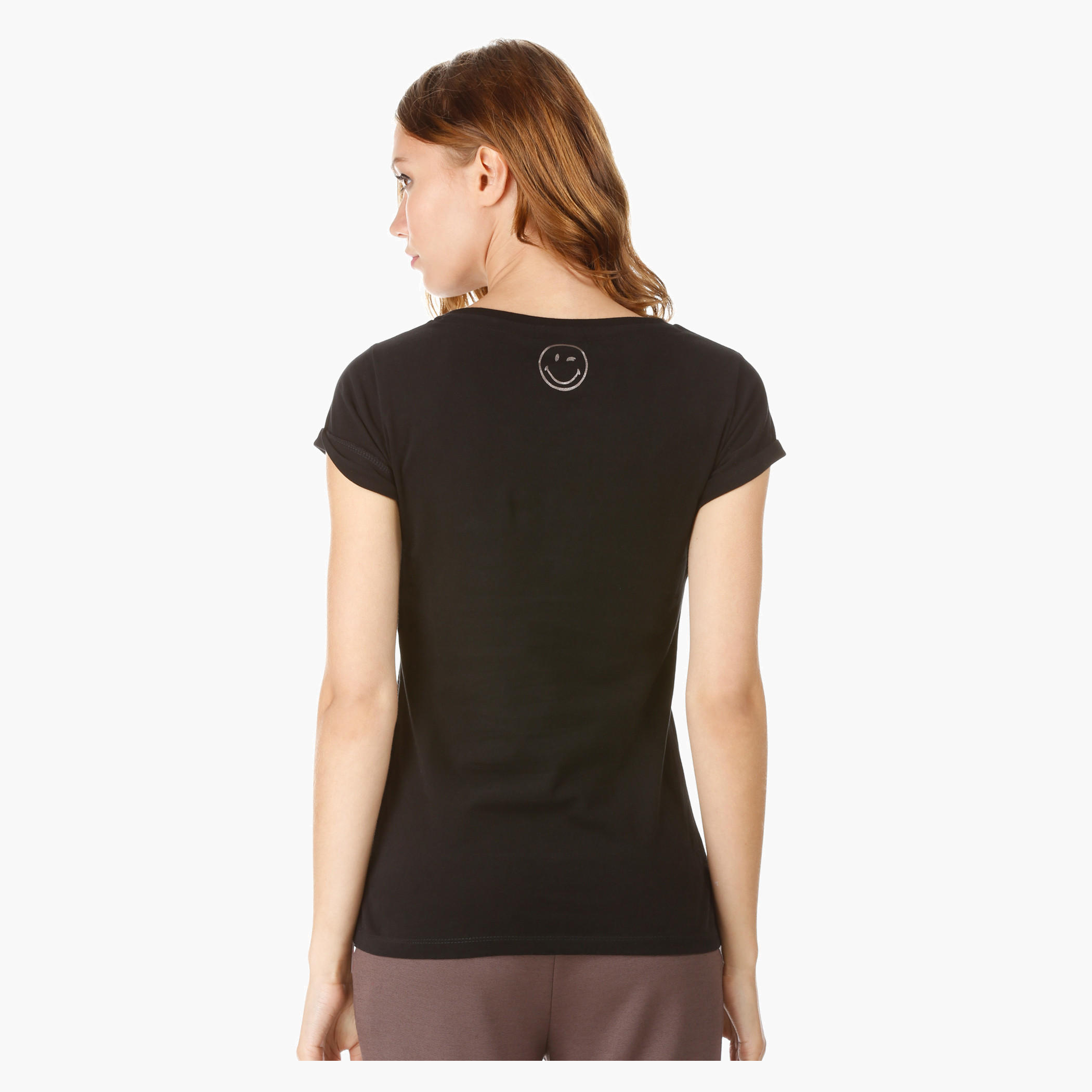 Smiley World Printed T-shirt-women-clothing-tshirts-image-2