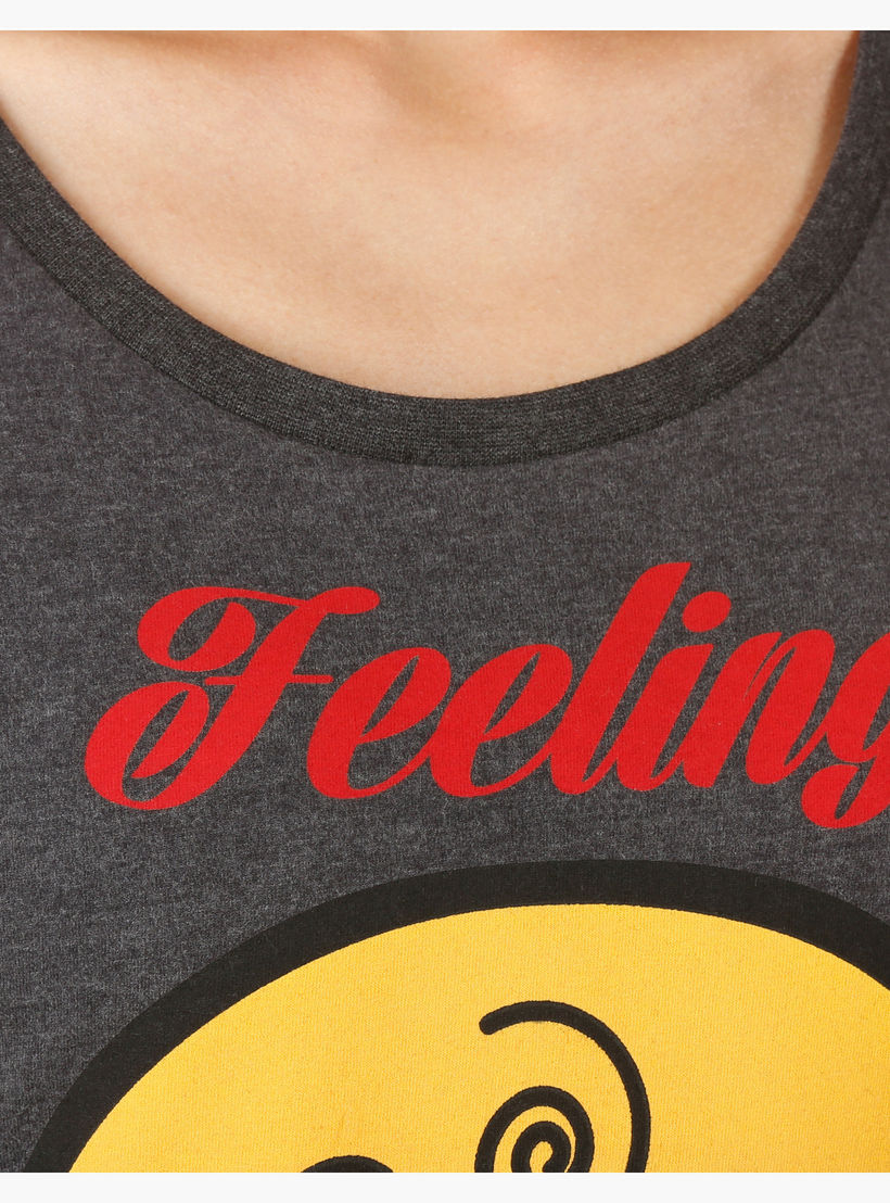 Smiley World Printed T-shirt-women-clothing-tshirts-image-2