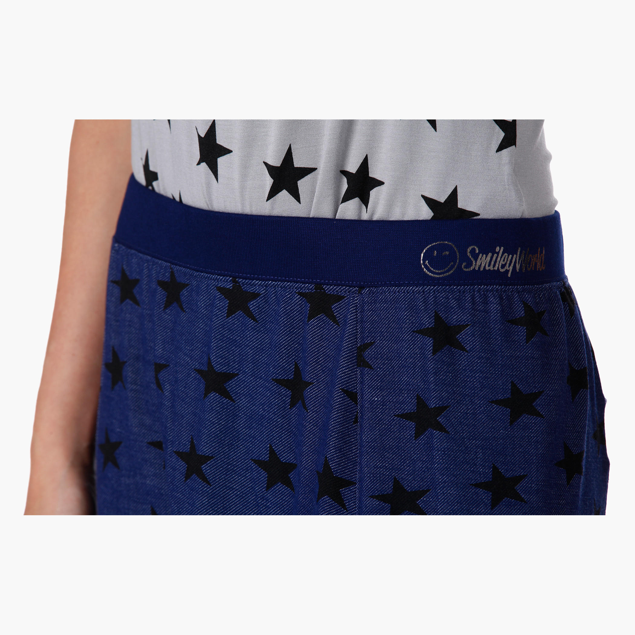 Smiley World Printed Jog Pants in Regular Fit-women-clothing-bottoms-joggers-image-4