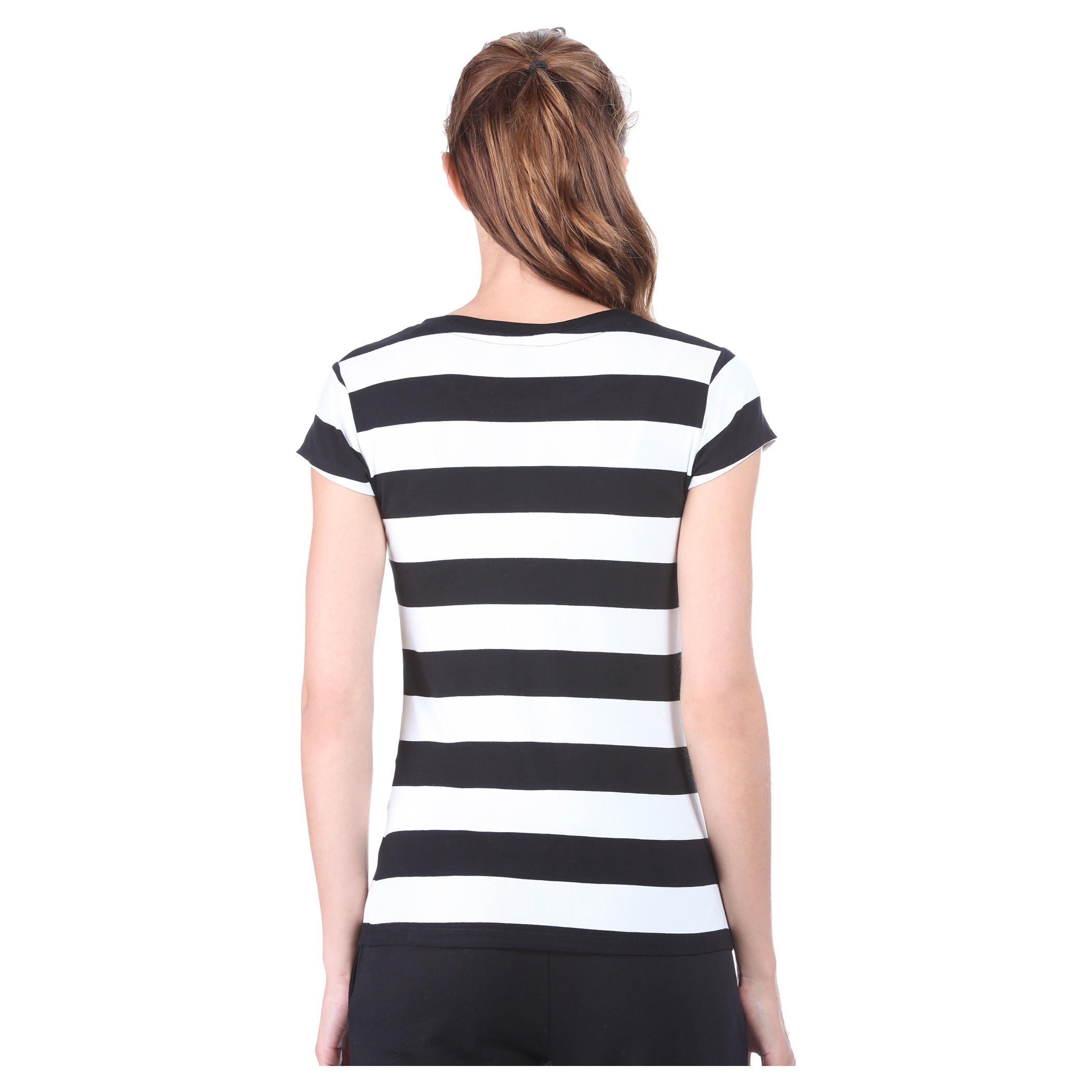 Smiley World Striped T-shirt-women-clothing-tshirts-image-4