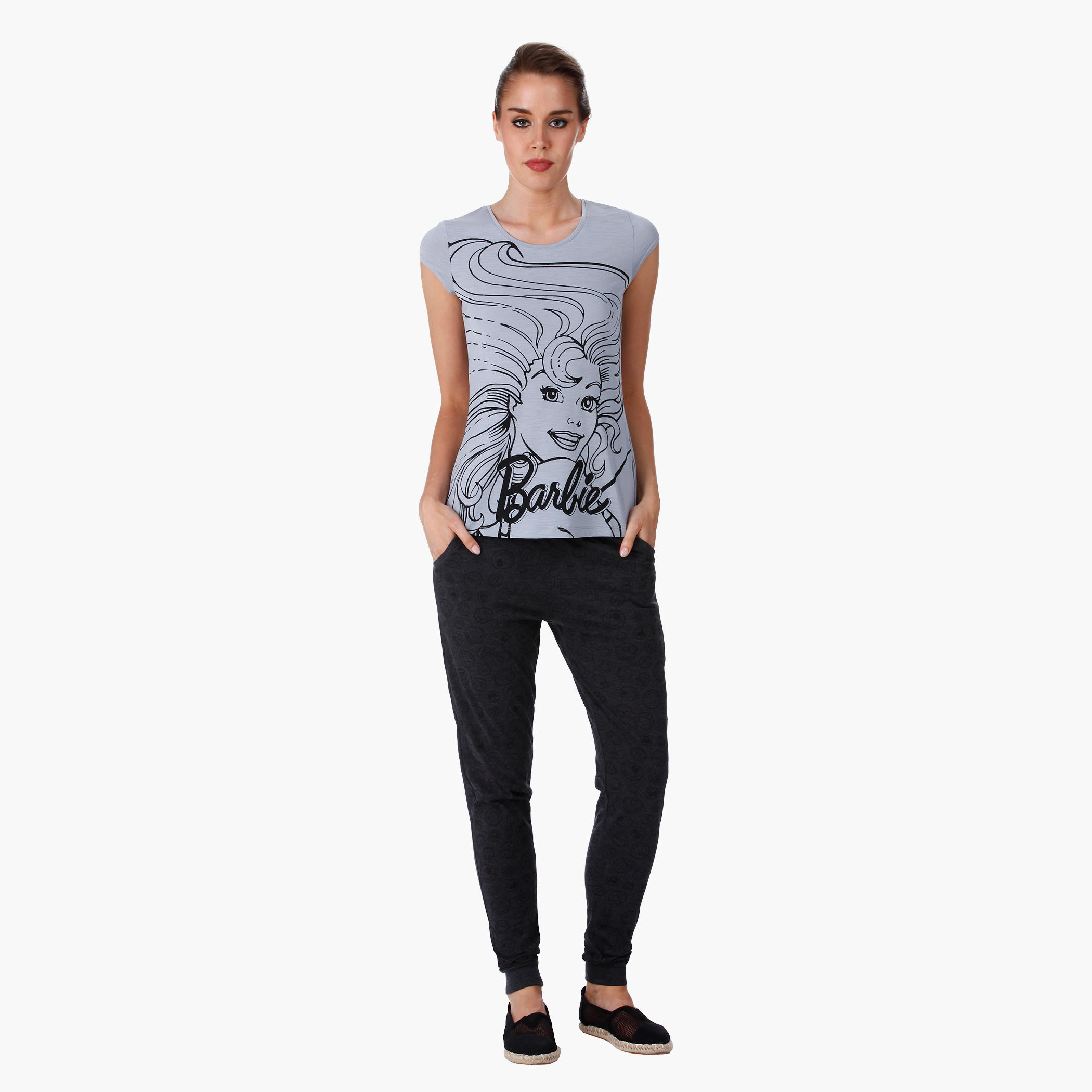 Smiley World Cotton Printed Jog Pants in Regular Fit-women-clothing-bottoms-trousers-image-5