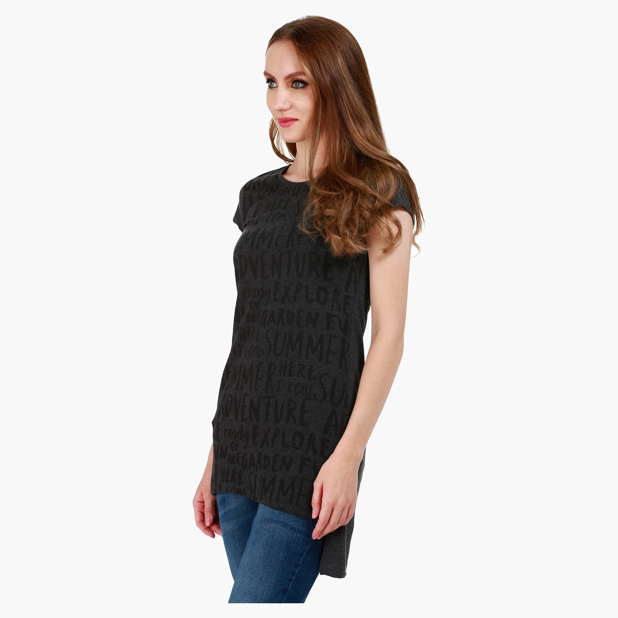 Smiley World Printed Top with Short Sleeves-women-clothing-shirtsandblouses-blouses-image-3