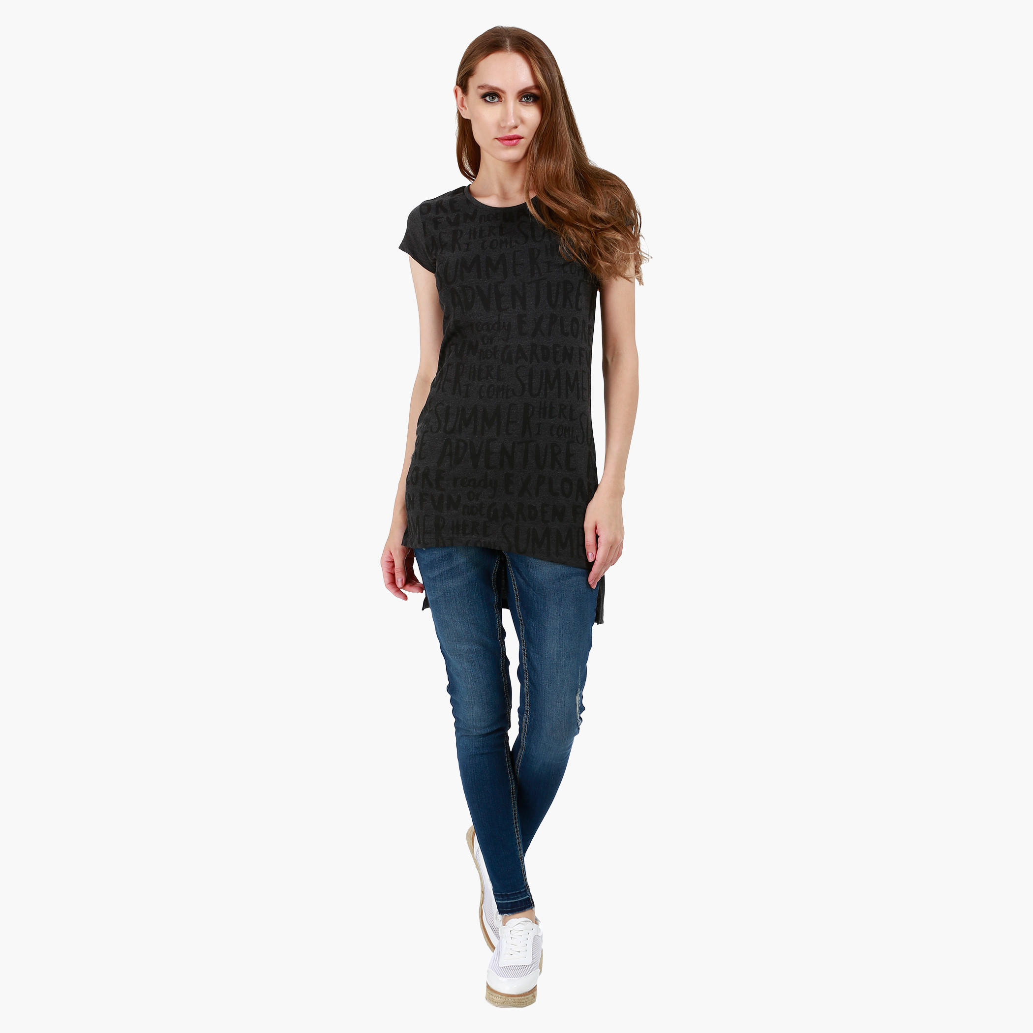 Smiley World Printed Top with Short Sleeves-women-clothing-shirtsandblouses-blouses-image-5