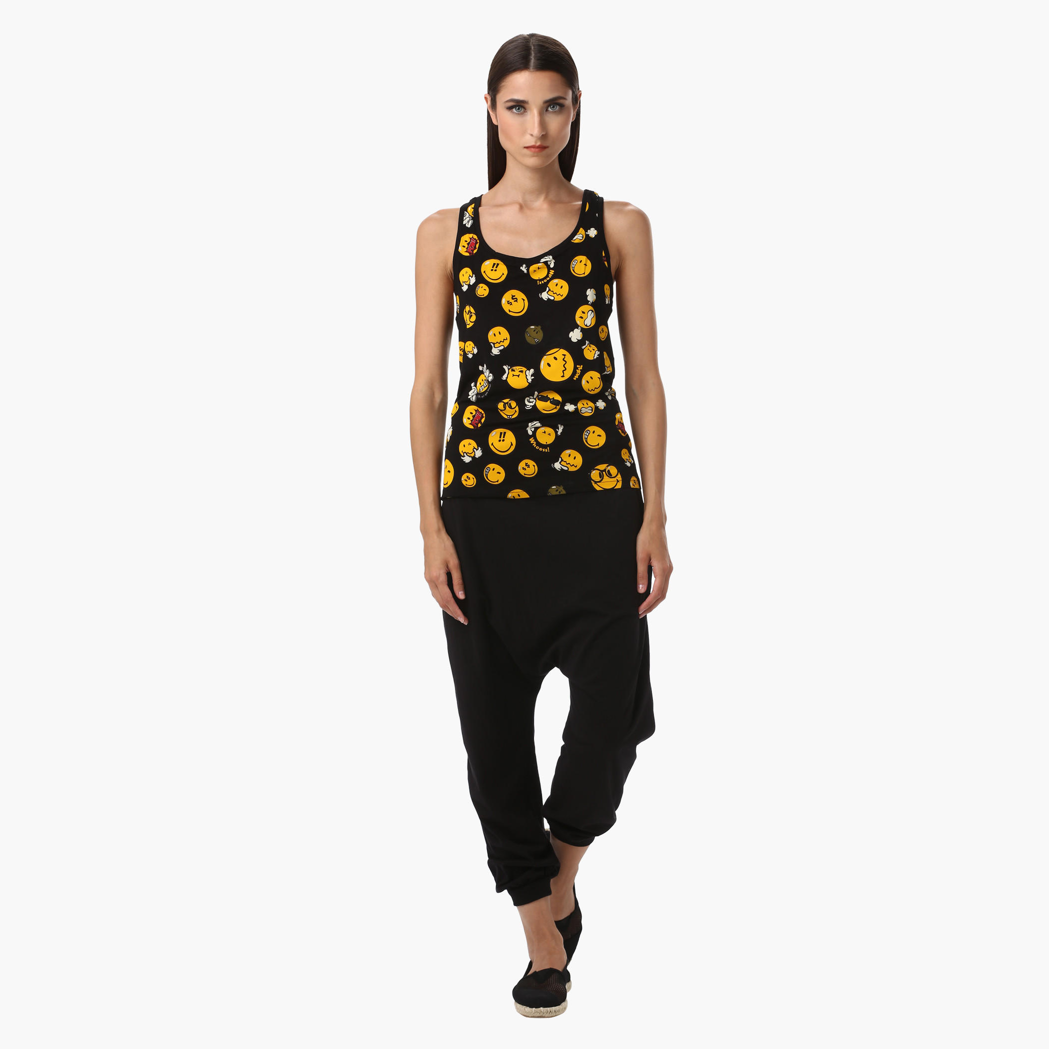 Smiley World Cotton Printed Jog Pants-women-clothing-bottoms-trousers-image-5