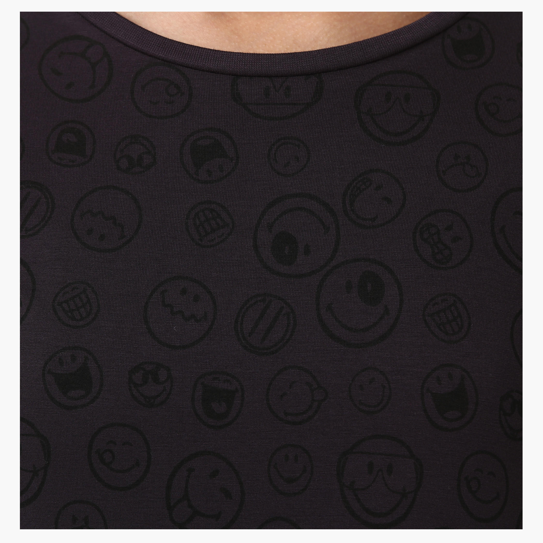 Smiley World Printed Tunic with Short Sleeves-women-clothing-tshirts-image-4