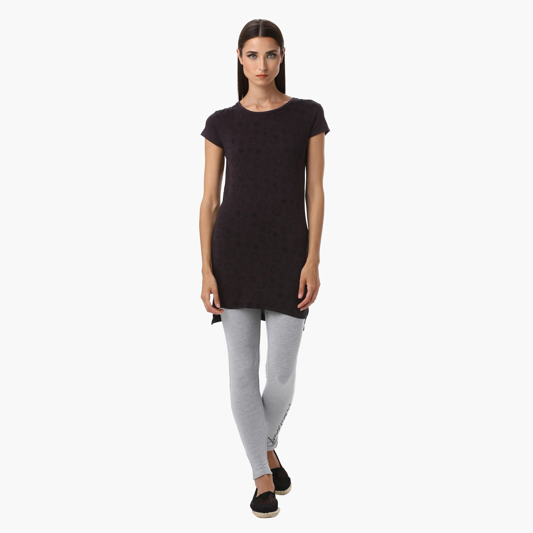 Smiley World Printed Tunic with Short Sleeves-women-clothing-tshirts-image-5
