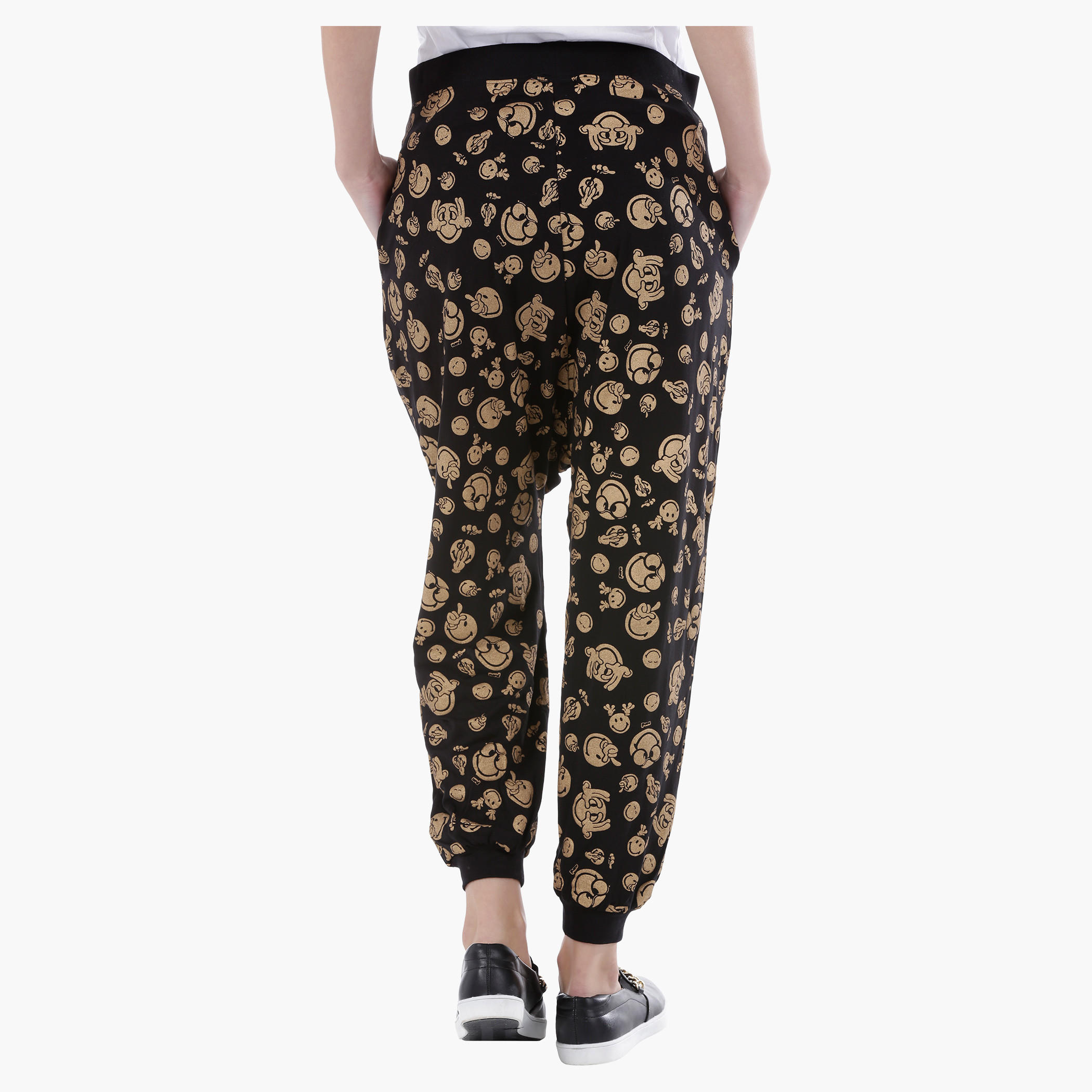 Smiley World Printed Jog Pants-women-clothing-bottoms-joggers-image-4