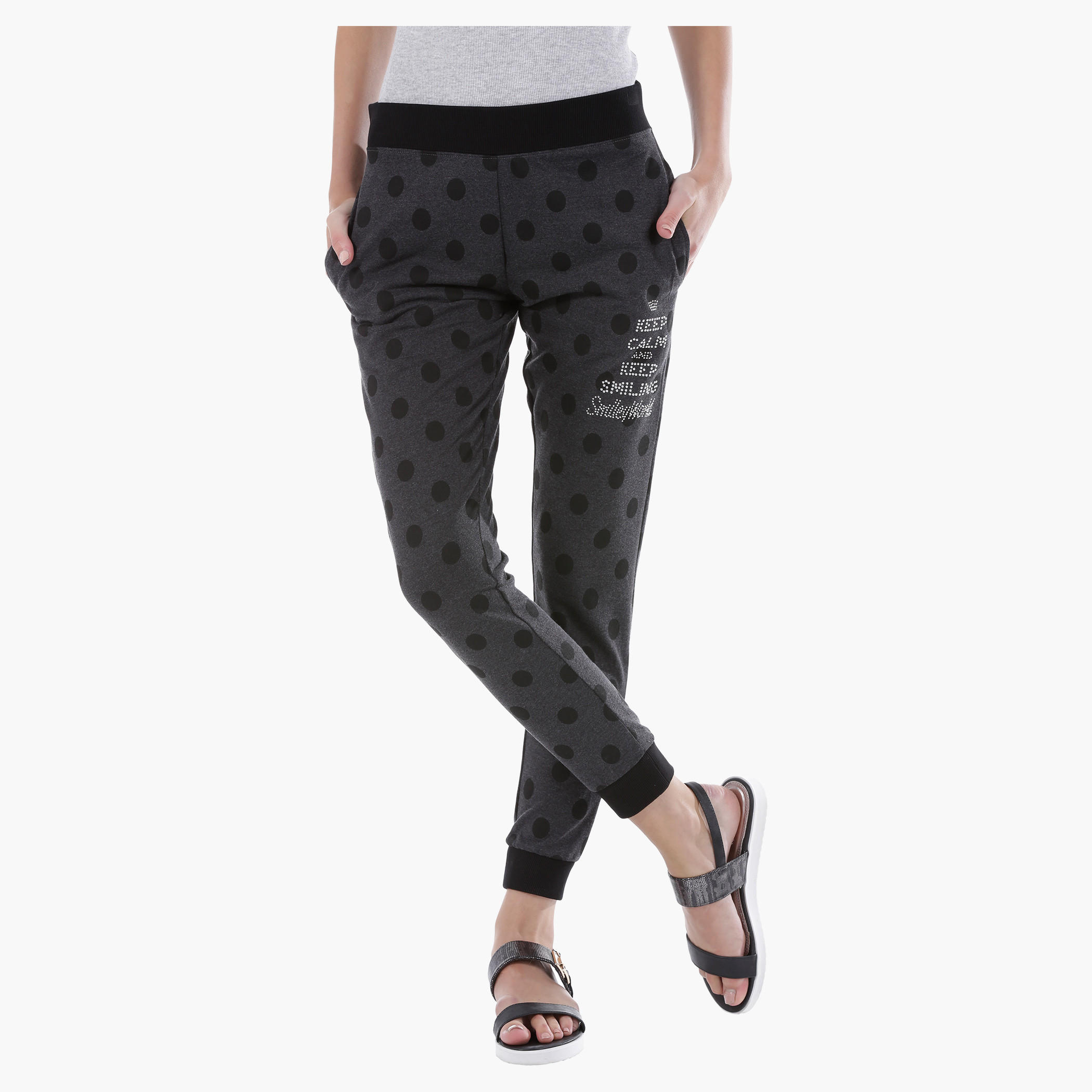 Smiley World Printed Jog Pants-women-clothing-bottoms-joggers-image-5