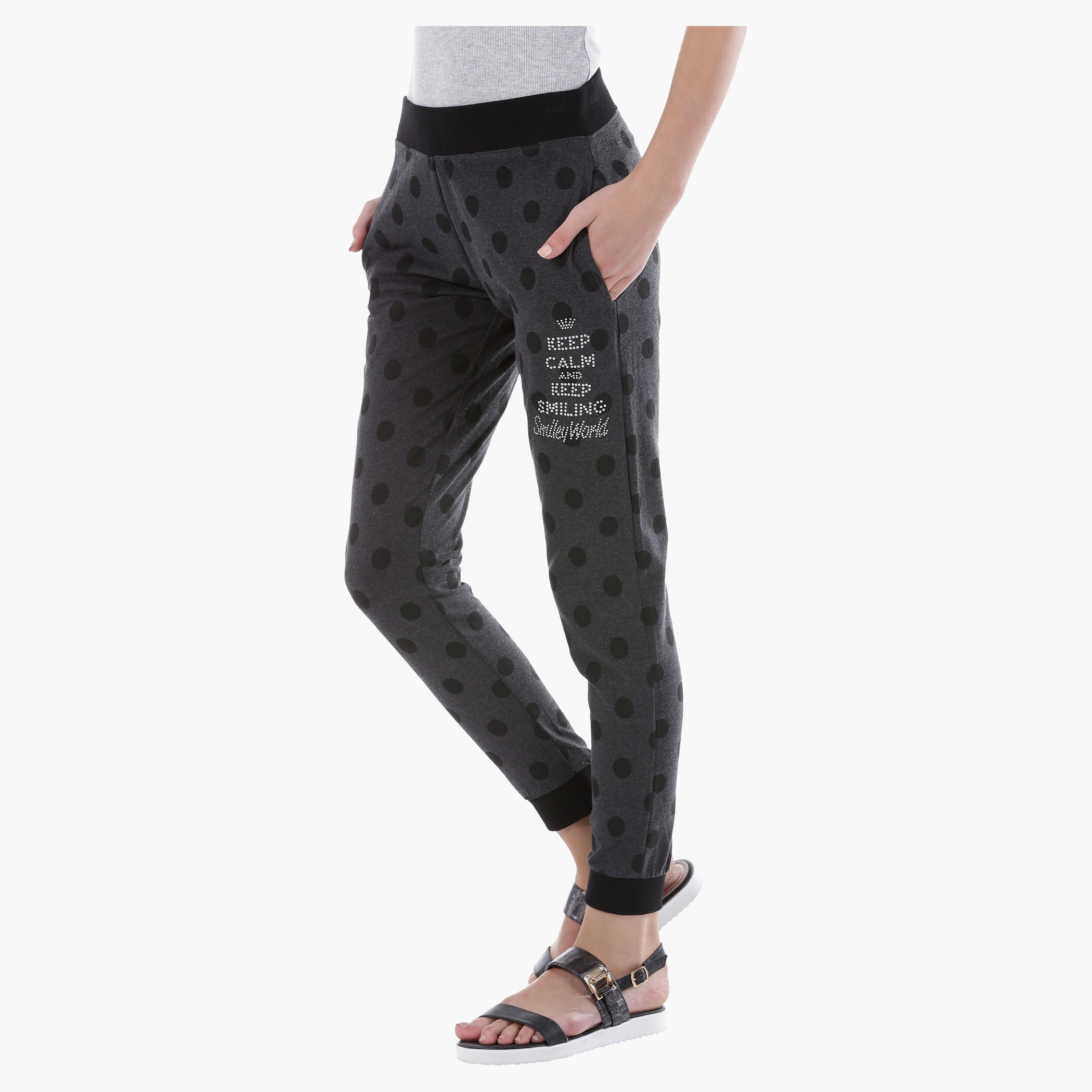 Smiley World Printed Jog Pants-women-clothing-bottoms-joggers-image-3