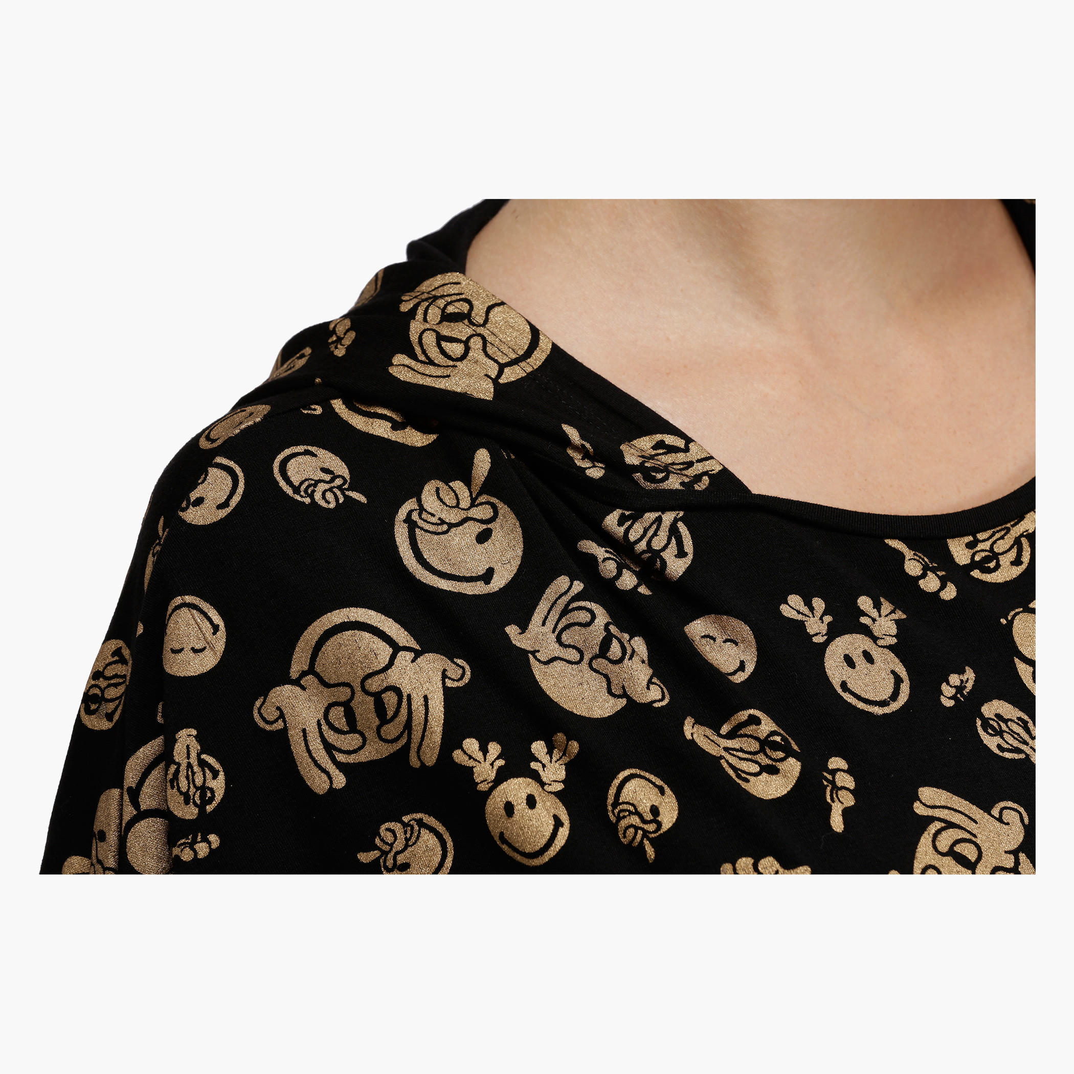 Smiley World Cotton Printed Top with Hood-women-winterwear-hoodiesandsweatshirts-hoodies-image-4