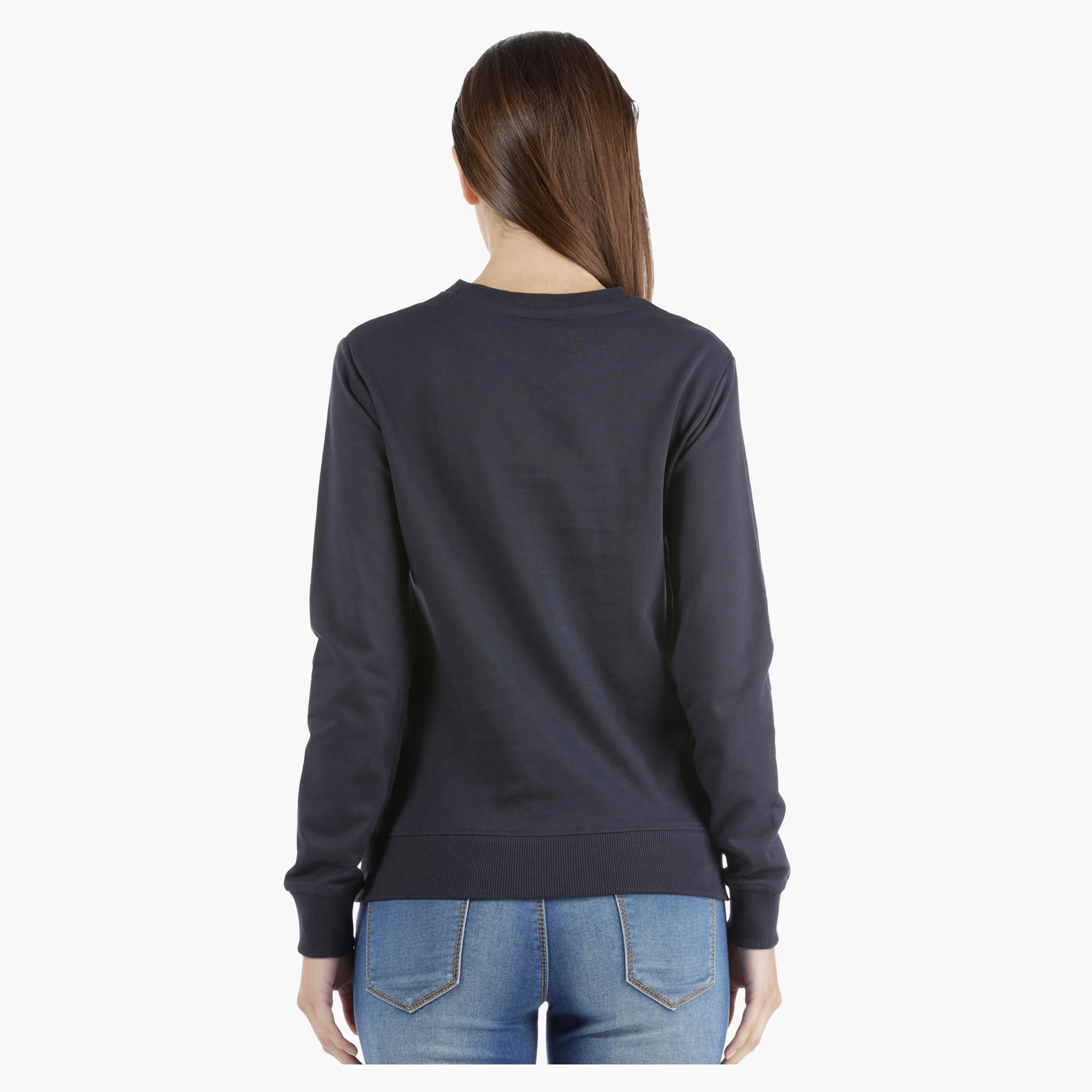 Smiley World Printed Sweatshirt with Long Sleeves-women-winterwear-hoodiesandsweatshirts-sweatshirts-image-2