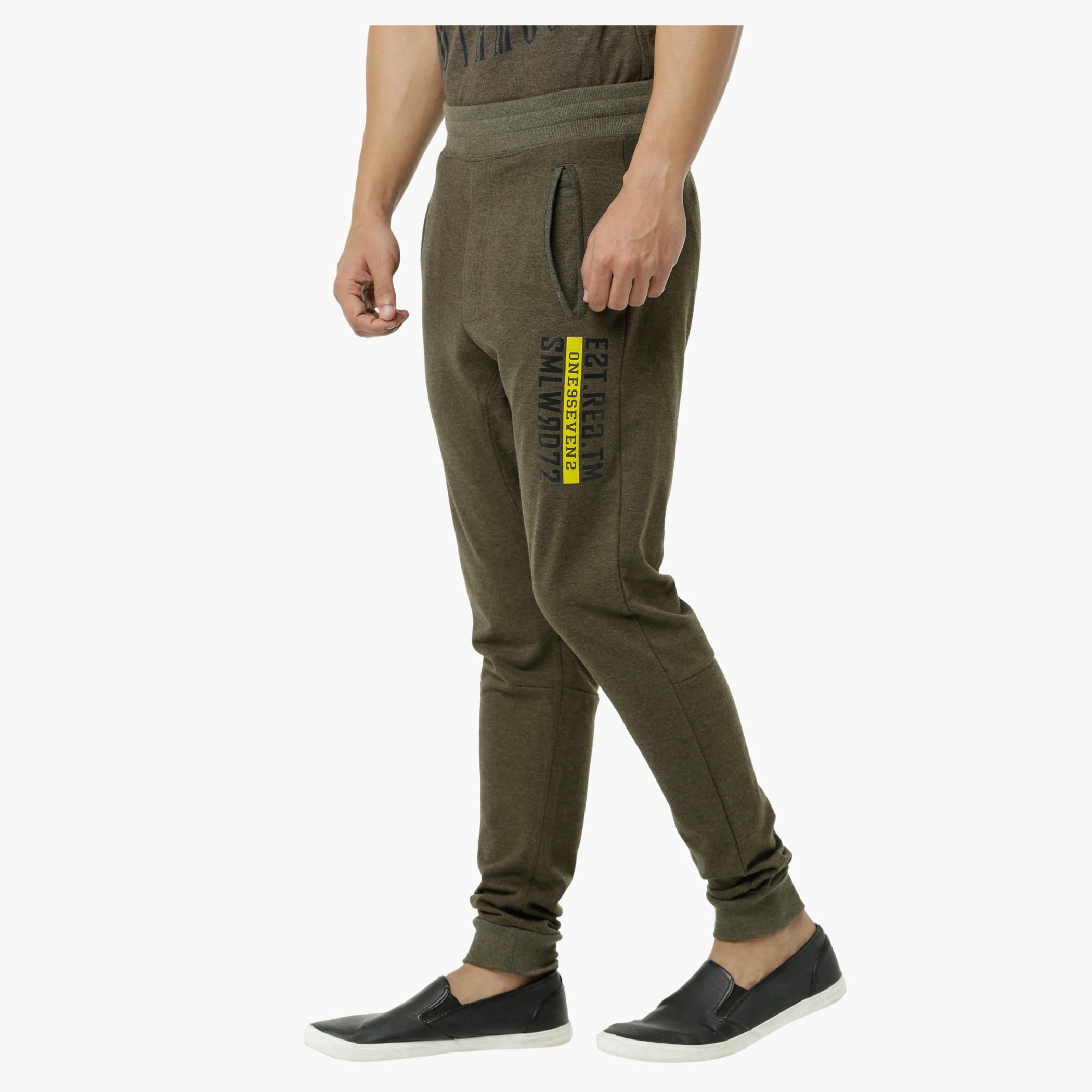 Smiley World Printed Jog Pants with Cuffed Hem-men-clothing-bottoms-joggers-image-3