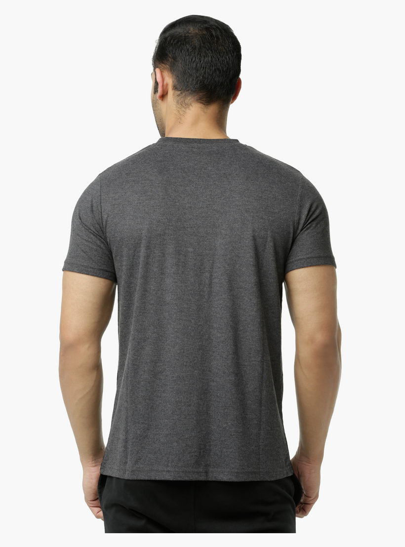 Smiley World Printed Crew Neck T-Shirt with Short Sleeves-men-clothing-tshirtsandpolos-tshirts-image-4