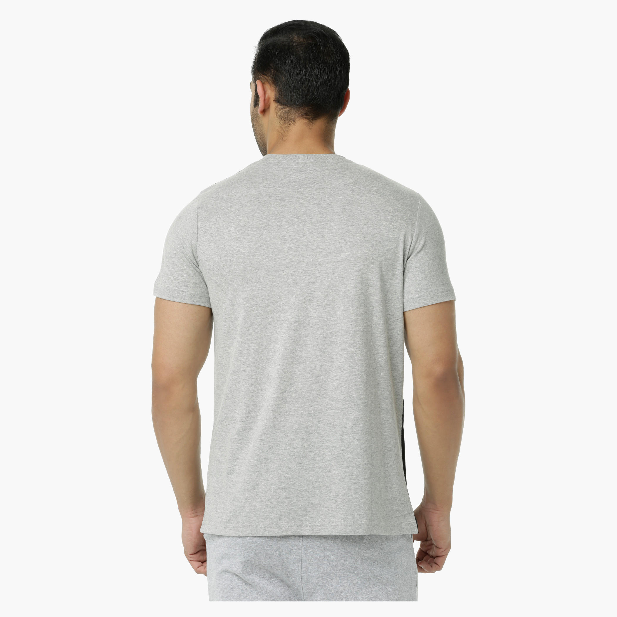 Smiley World Printed Crew Neck T-Shirt with Short Sleeves-men-clothing-tshirtsandpolos-tshirts-image-2