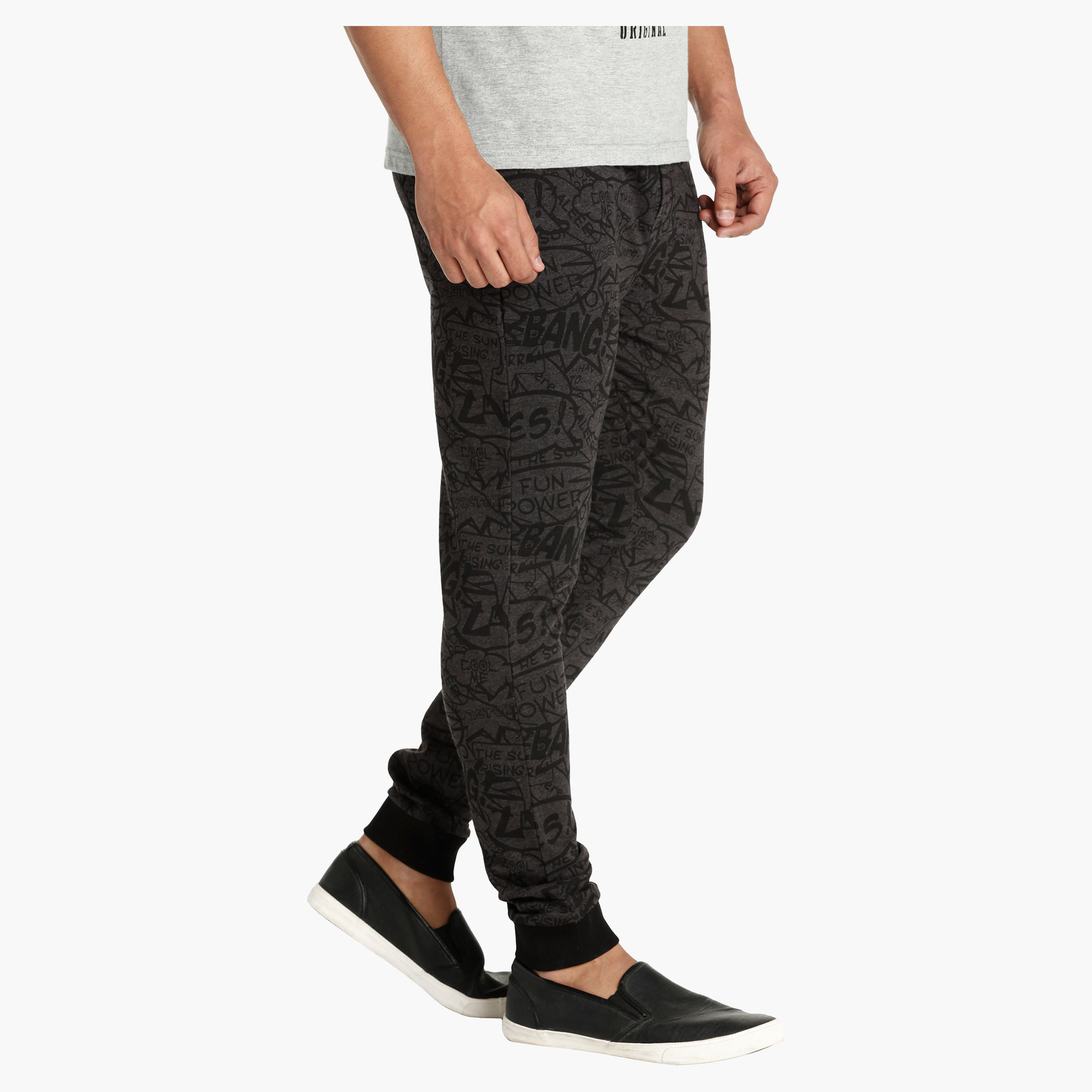 Smiley World Graphic Print Jog Pants-men-clothing-bottoms-joggers-image-3