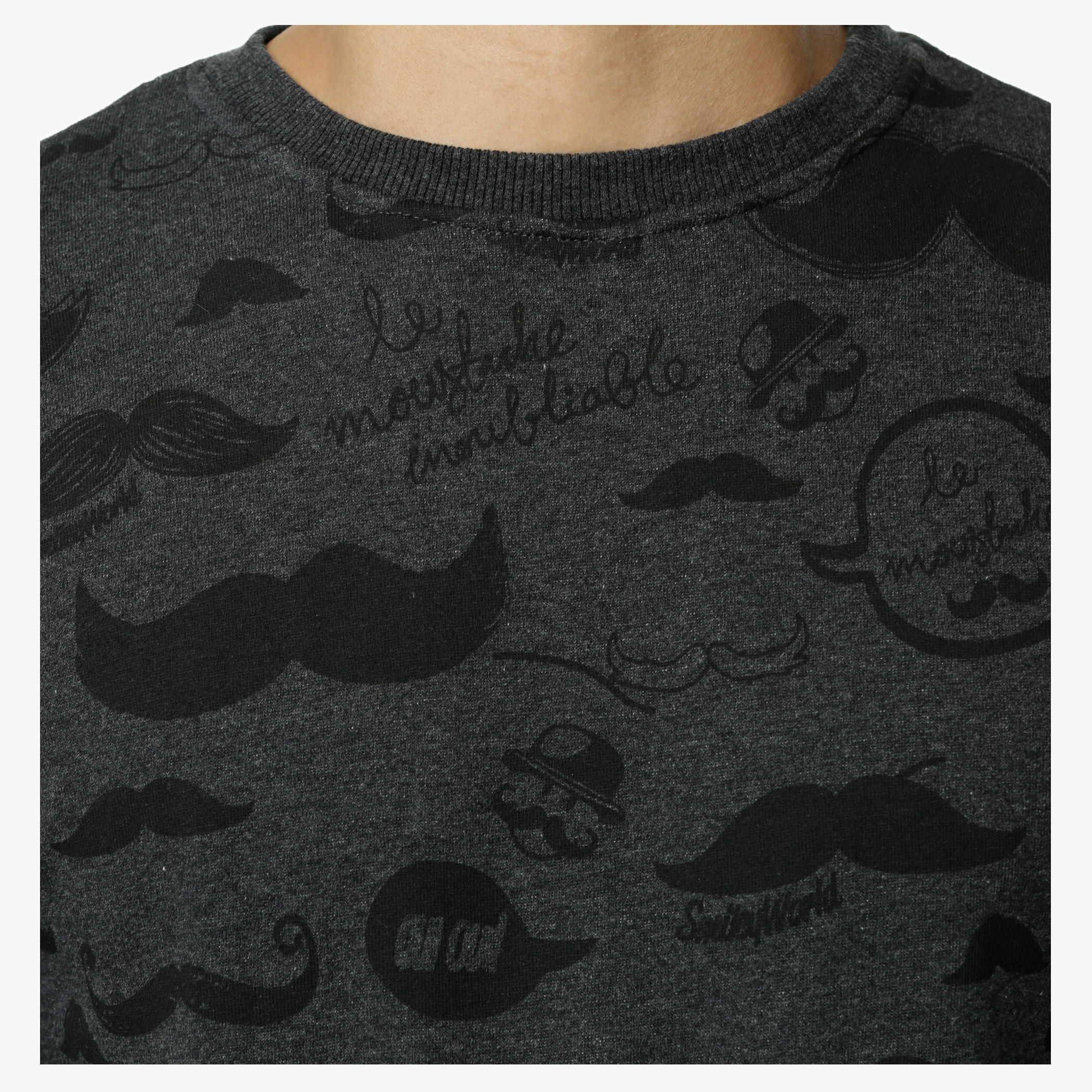 Smiley World Printed Crew Neck Sweat Shirt with Long Sleeves-men-winterwear-hoodiesandsweatshirts-image-4