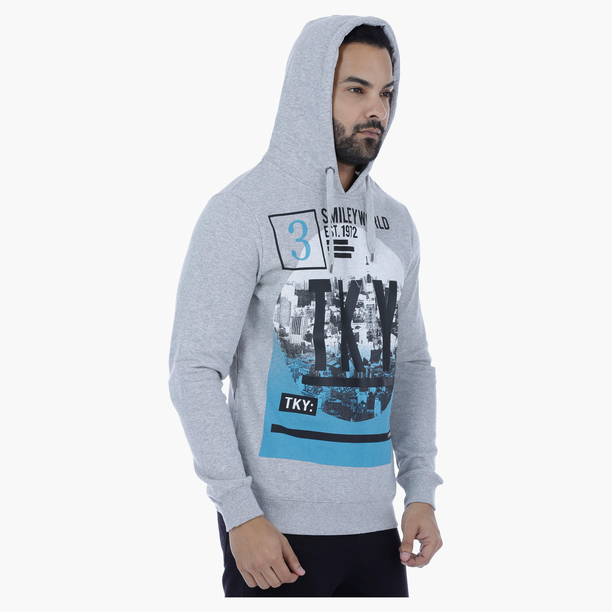 Smiley World Printed Sweatshirt with Hood-men-winterwear-hoodiesandsweatshirts-image-3