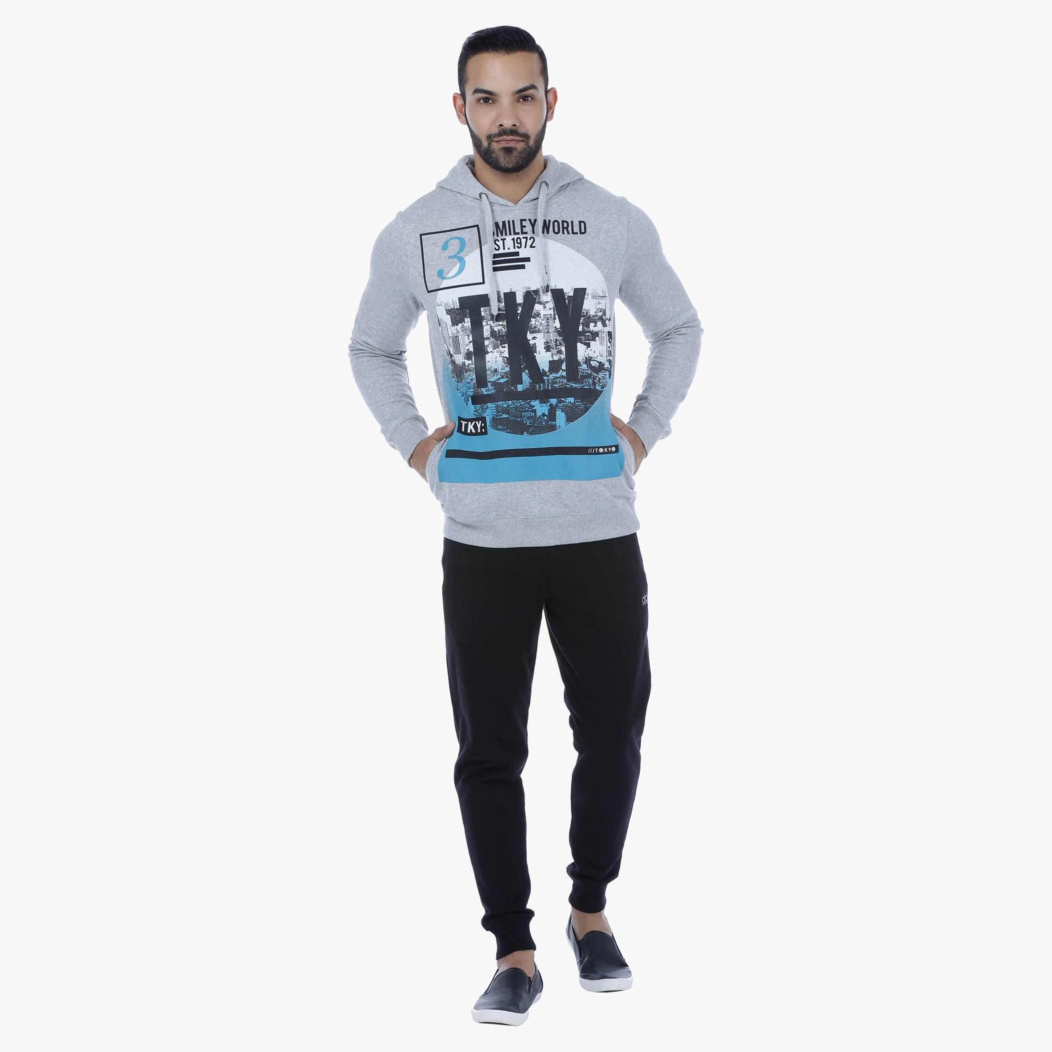 Smiley World Printed Sweatshirt with Hood-men-winterwear-hoodiesandsweatshirts-image-5