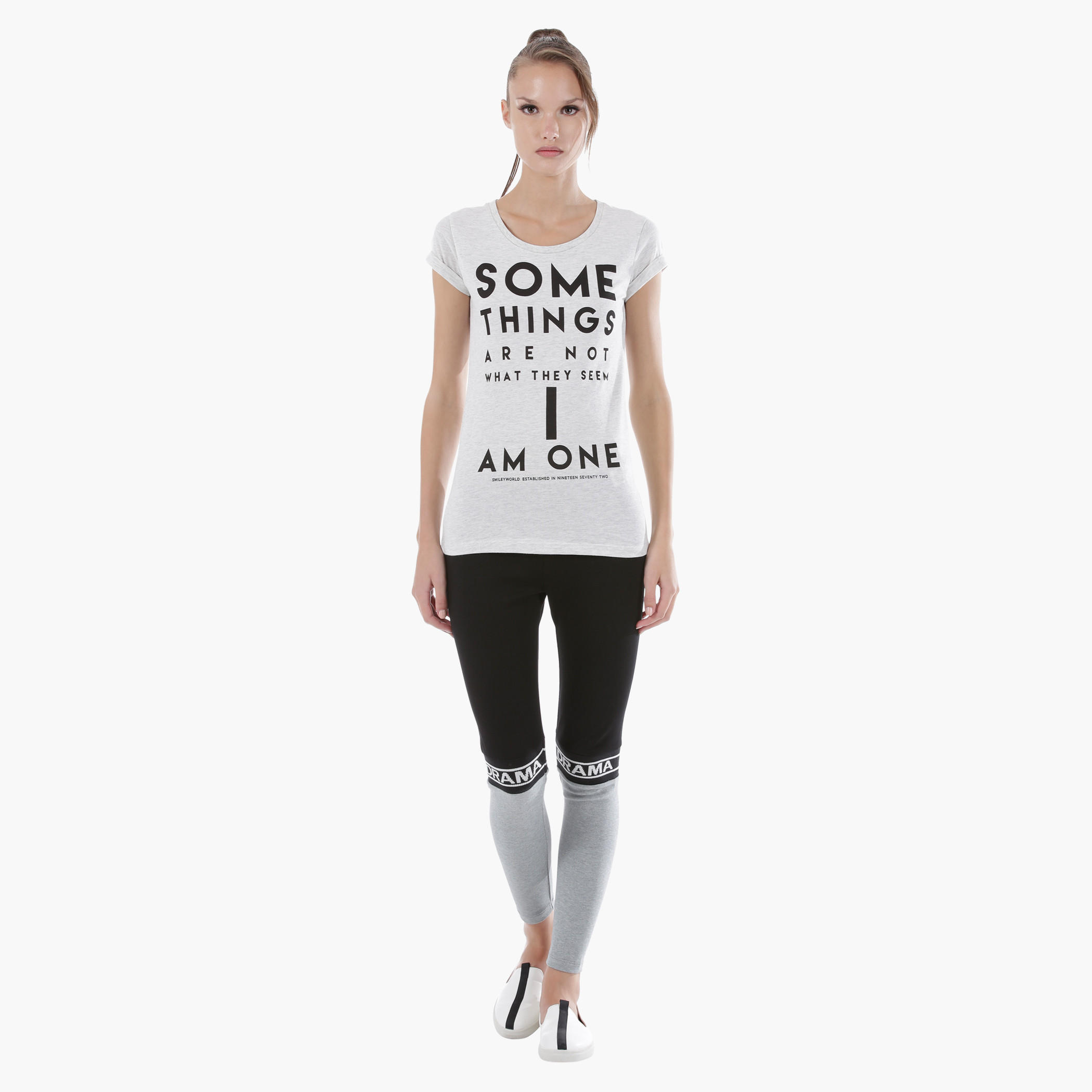 Smiley World Printed Cotton T-Shirt-women-clothing-tshirts-image-5