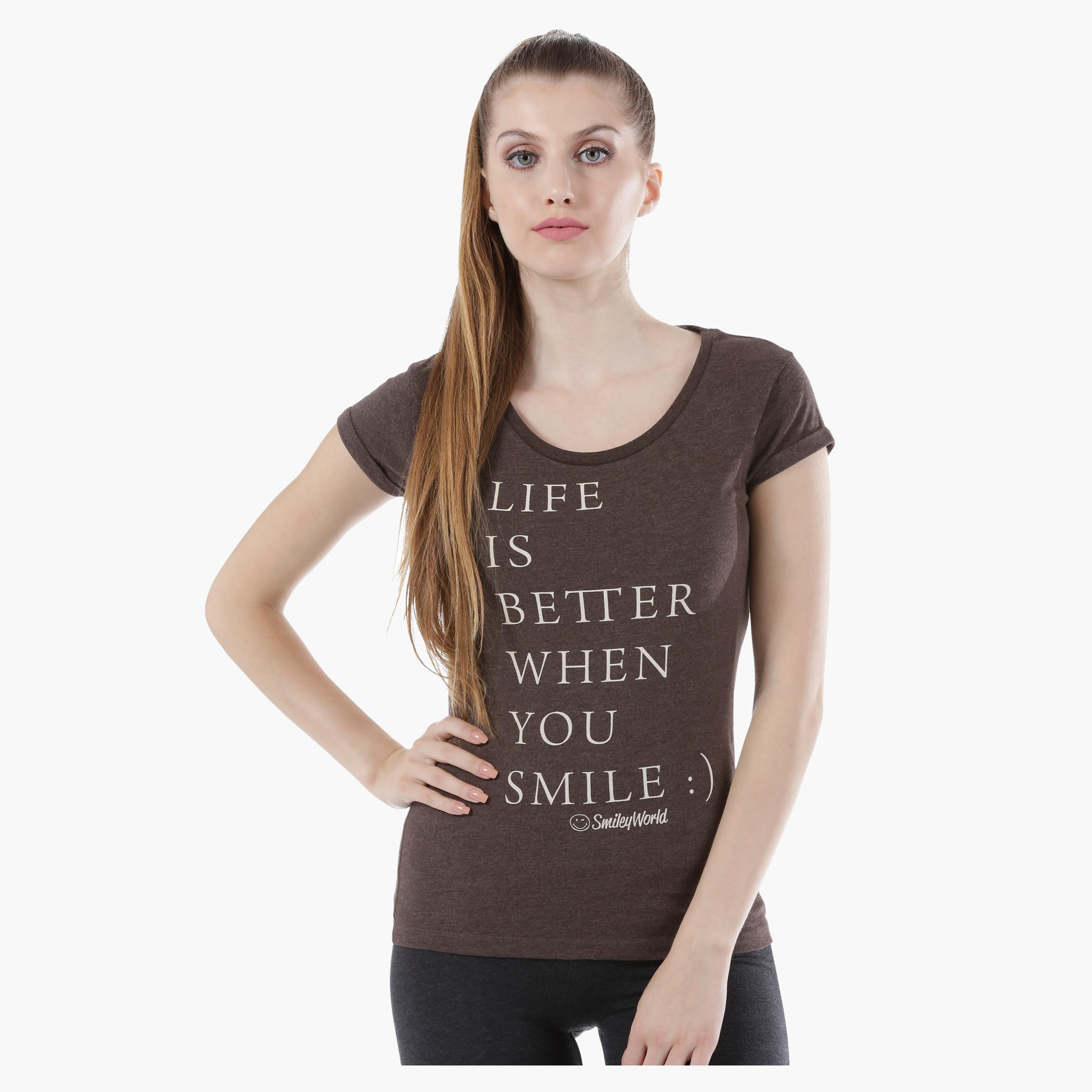 Basic Top with Long Sleeves in Regular Fit-women-clothing-tshirts-image-1