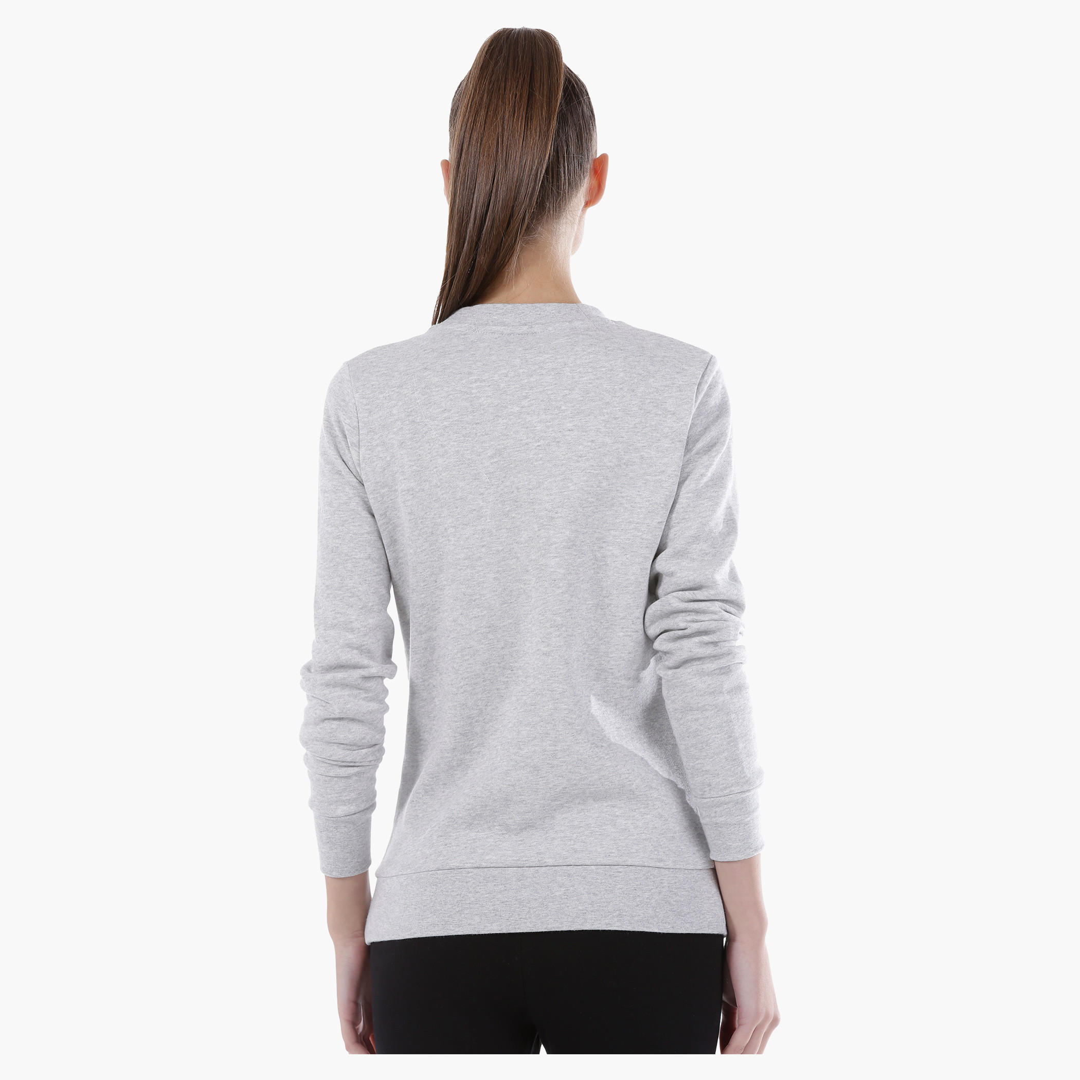 Smiley World Graphic Print Sweatshirt with Long Sleeves in Regular Fit-women-winterwear-hoodiesandsweatshirts-sweatshirts-image-2