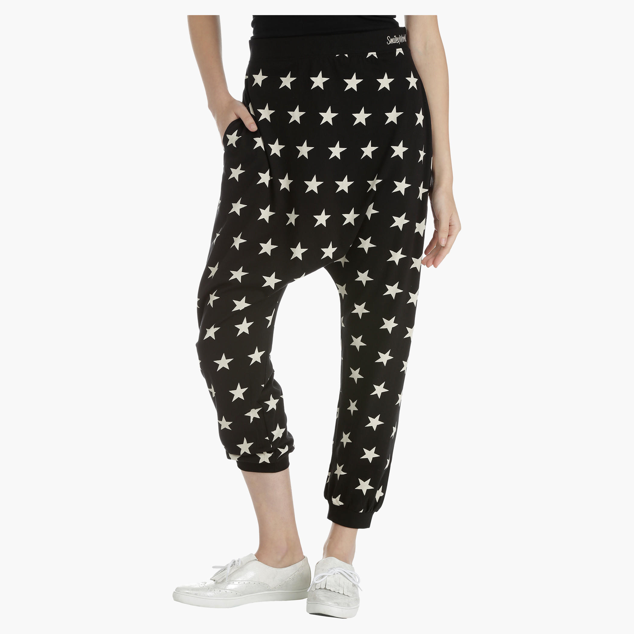 Smiley World Printed Jog Pants-women-clothing-bottoms-joggers-image-5
