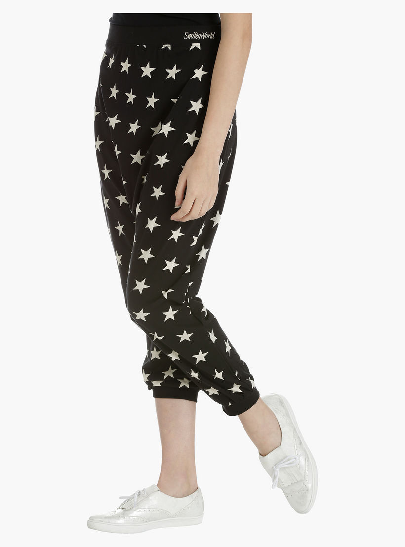 Smiley World Printed Jog Pants-women-clothing-bottoms-joggers-image-3