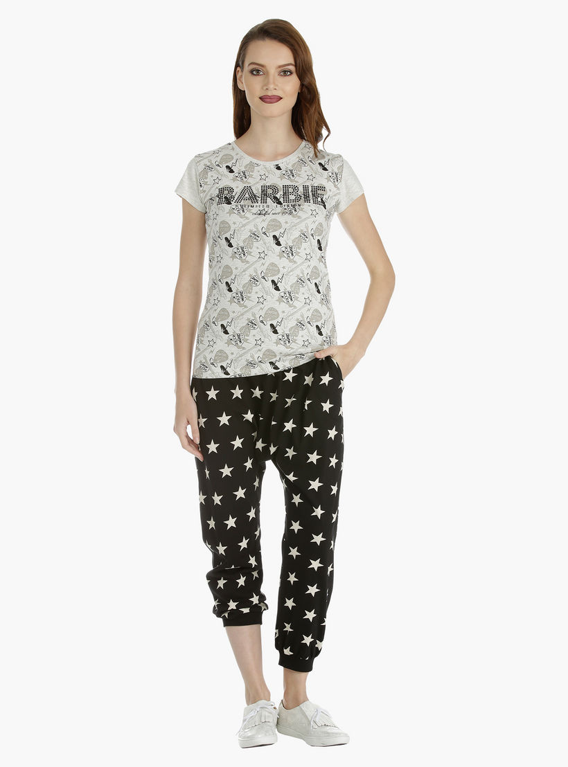 Smiley World Printed Jog Pants-women-clothing-bottoms-joggers-image-1