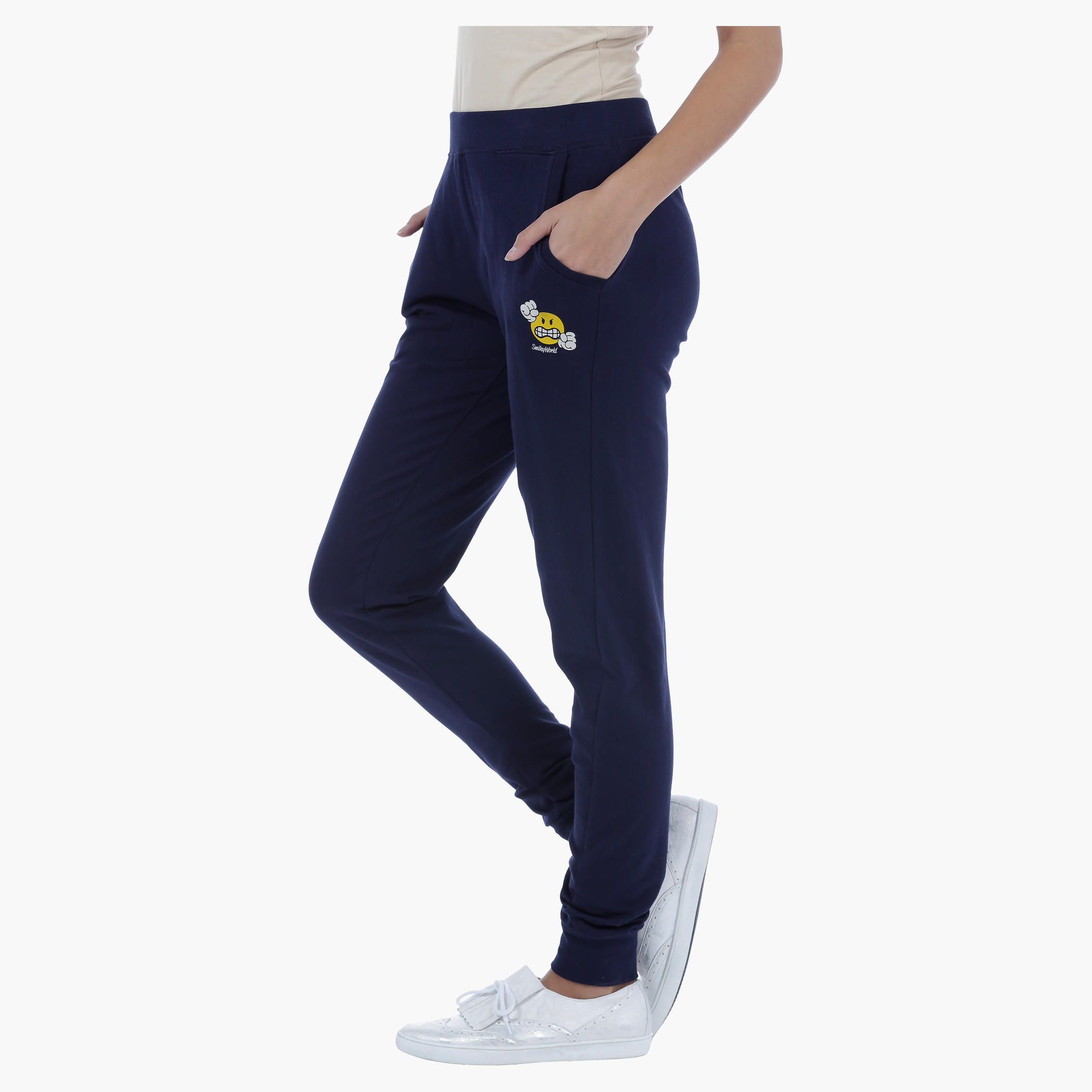 Smiley World Cuffed Pants-women-clothing-bottoms-joggers-image-3