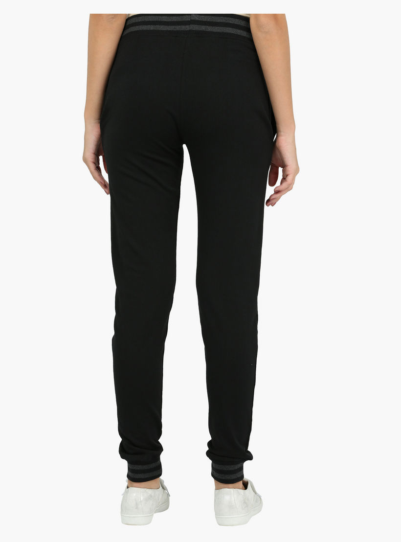 Smiley World Jog Pants with Ribbed Waist and Cuffs-women-clothing-bottoms-joggers-image-2