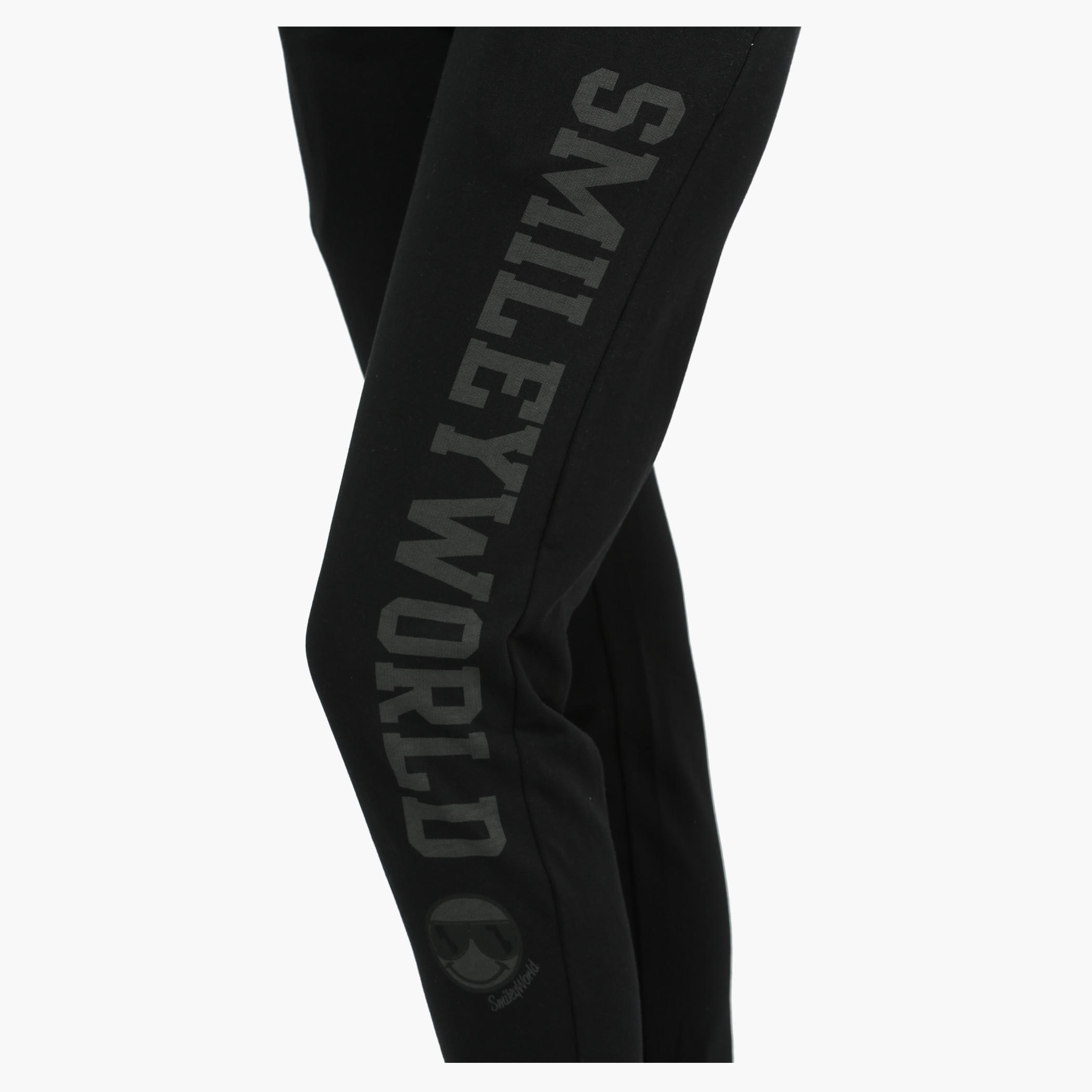 Smiley World Jog Pants with Ribbed Waist and Cuffs-women-clothing-bottoms-joggers-image-4