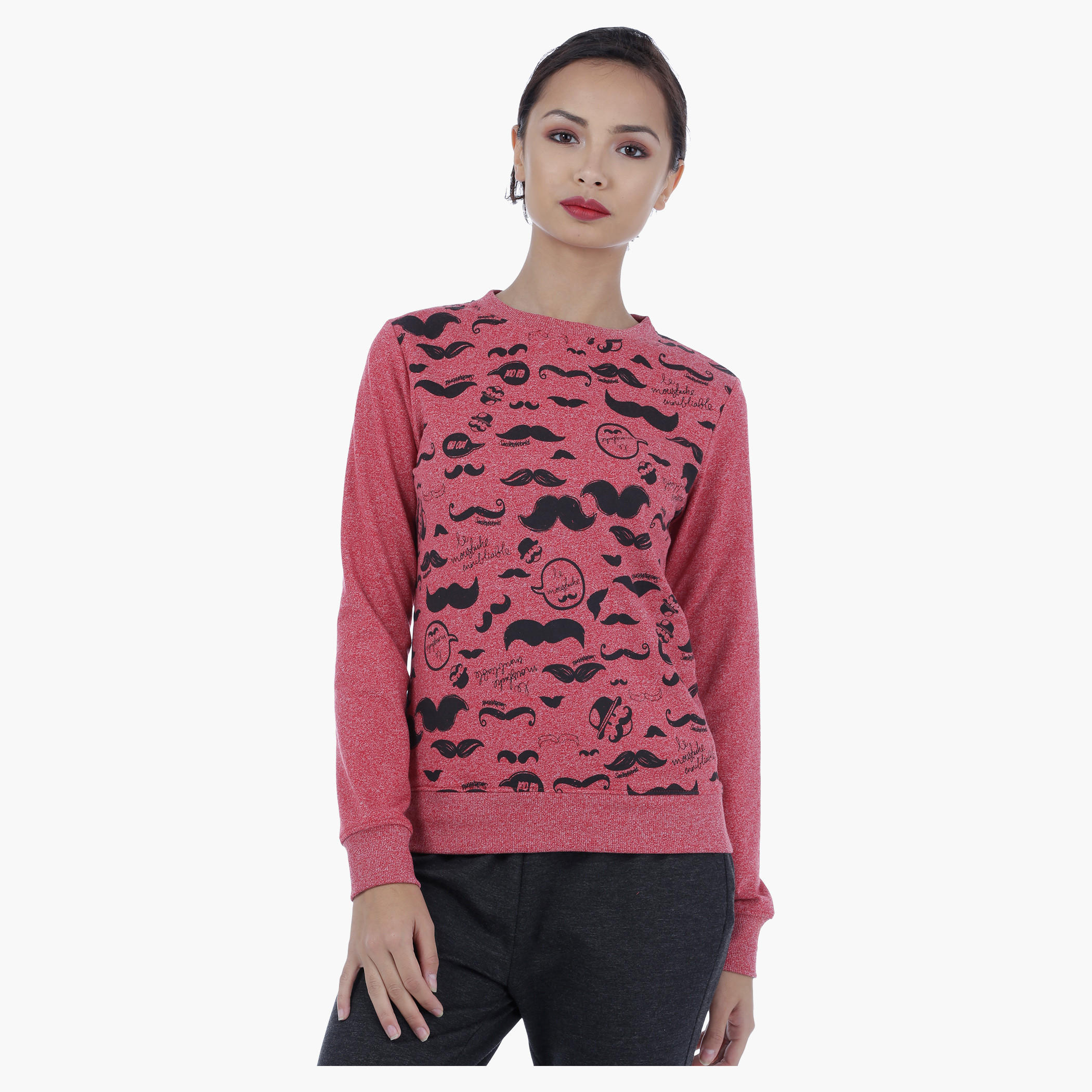 Smiley World Printed Sweatshirt-women-winterwear-hoodiesandsweatshirts-sweatshirts-image-1