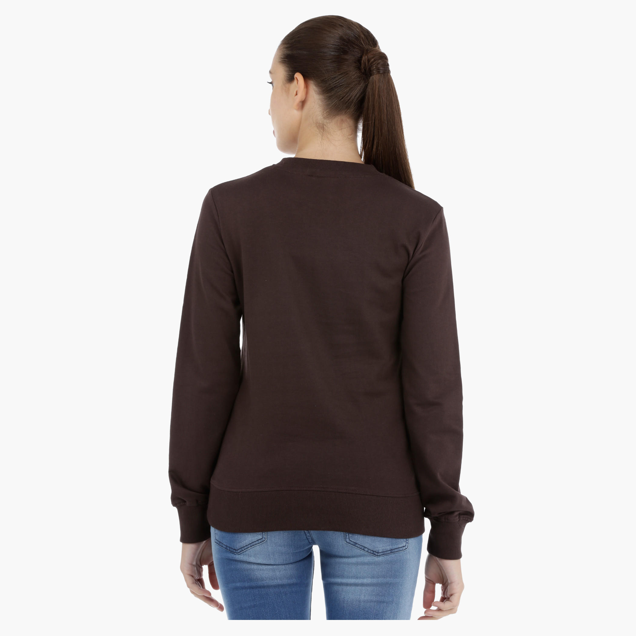 Smiley World Graphic Print Sweatshirt with Long Sleeves-women-winterwear-hoodiesandsweatshirts-sweatshirts-image-2