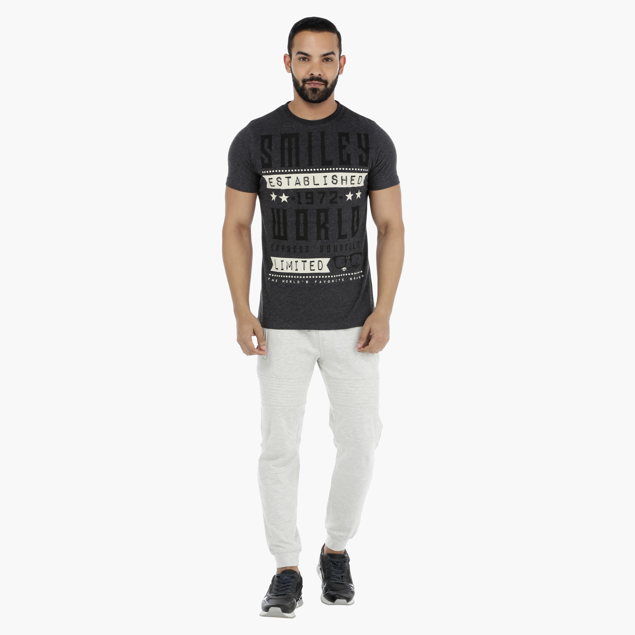 Smiley World Printed T-Shirt with Short Sleeves-men-clothing-tshirtsandpolos-tshirts-image-5
