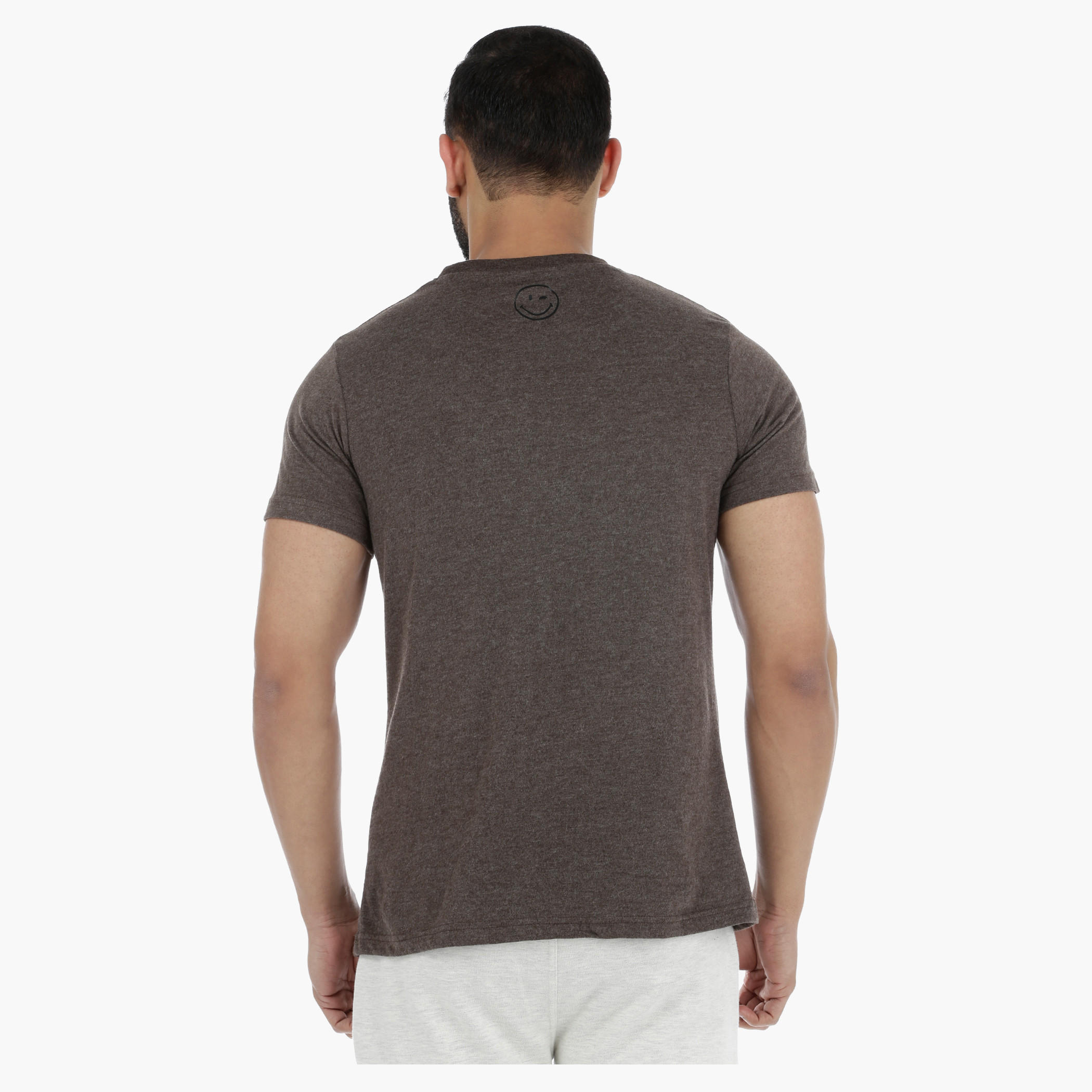 Smiley World Printed T-Shirt with Short Sleeves-men-clothing-tshirtsandpolos-tshirts-image-2