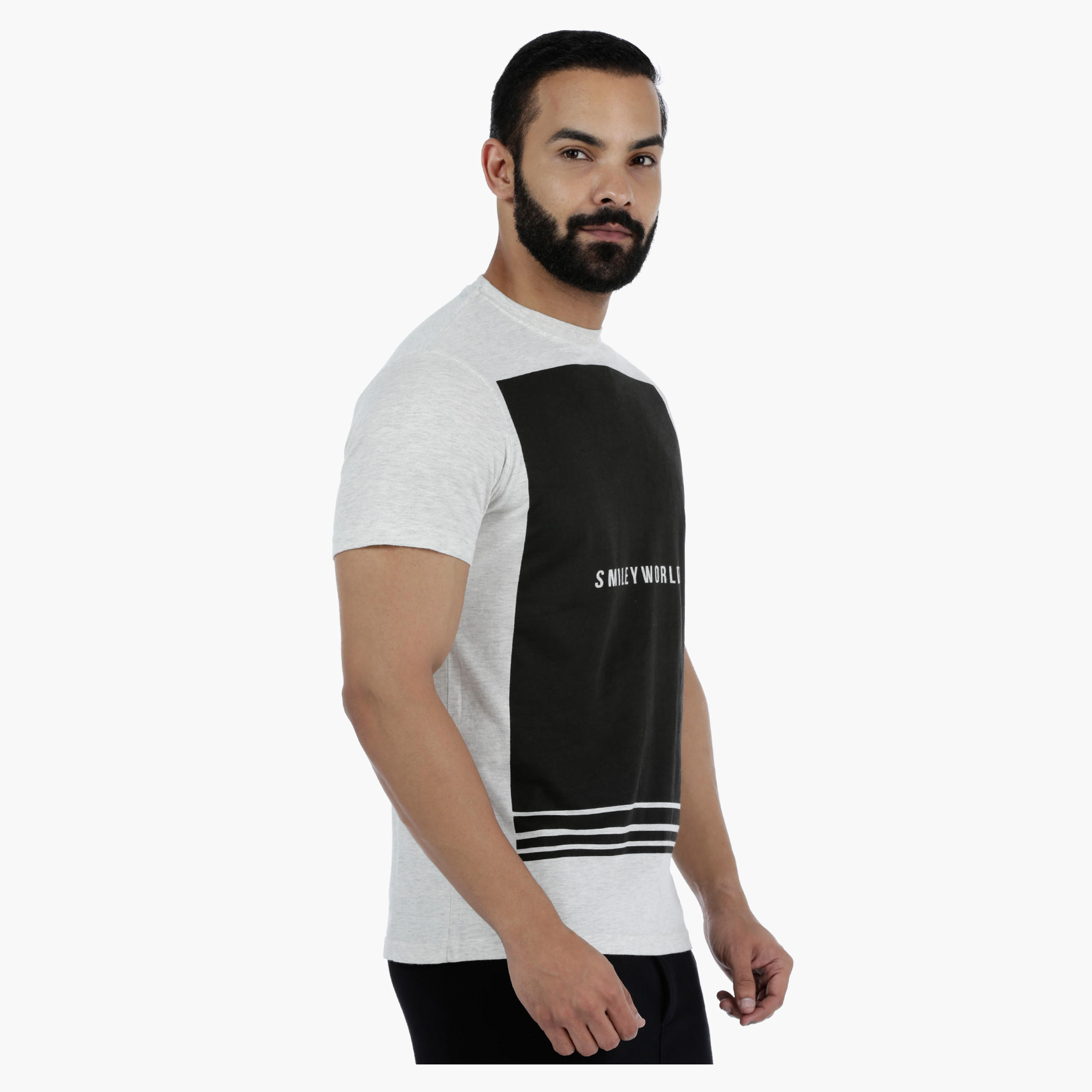 Smiley World Printed T-Shirt with Short Sleeves-men-clothing-tshirtsandpolos-tshirts-image-3
