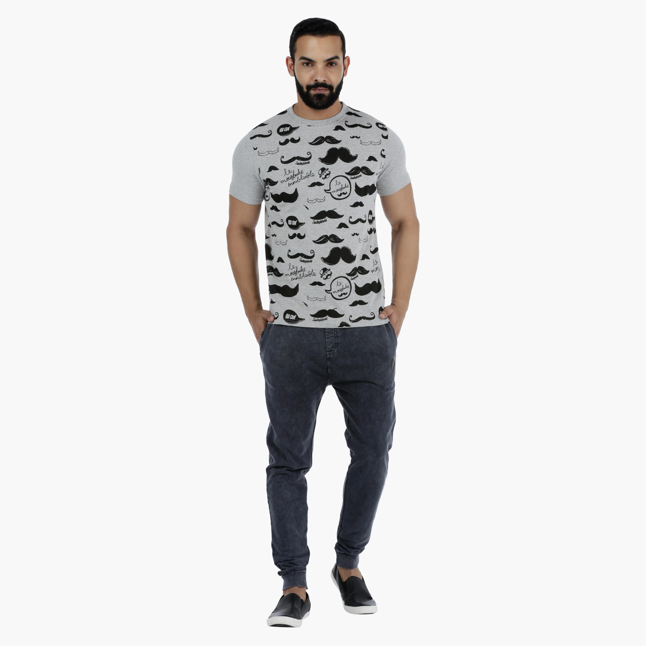 Smiley World Printed T-Shirt with Short Sleeves-men-clothing-tshirtsandpolos-tshirts-image-5
