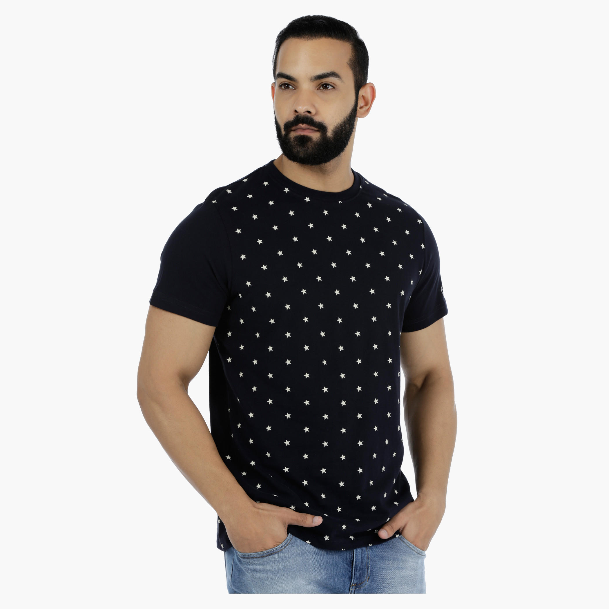 Smiley World Printed Short Sleeves Cotton T-shirt-men-clothing-tshirtsandpolos-tshirts-image-1
