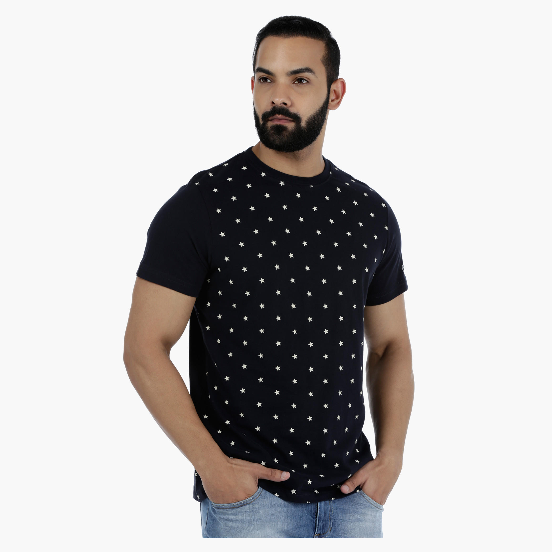 Smiley World Printed Short Sleeves Cotton T-shirt-men-clothing-tshirtsandpolos-tshirts-image-3