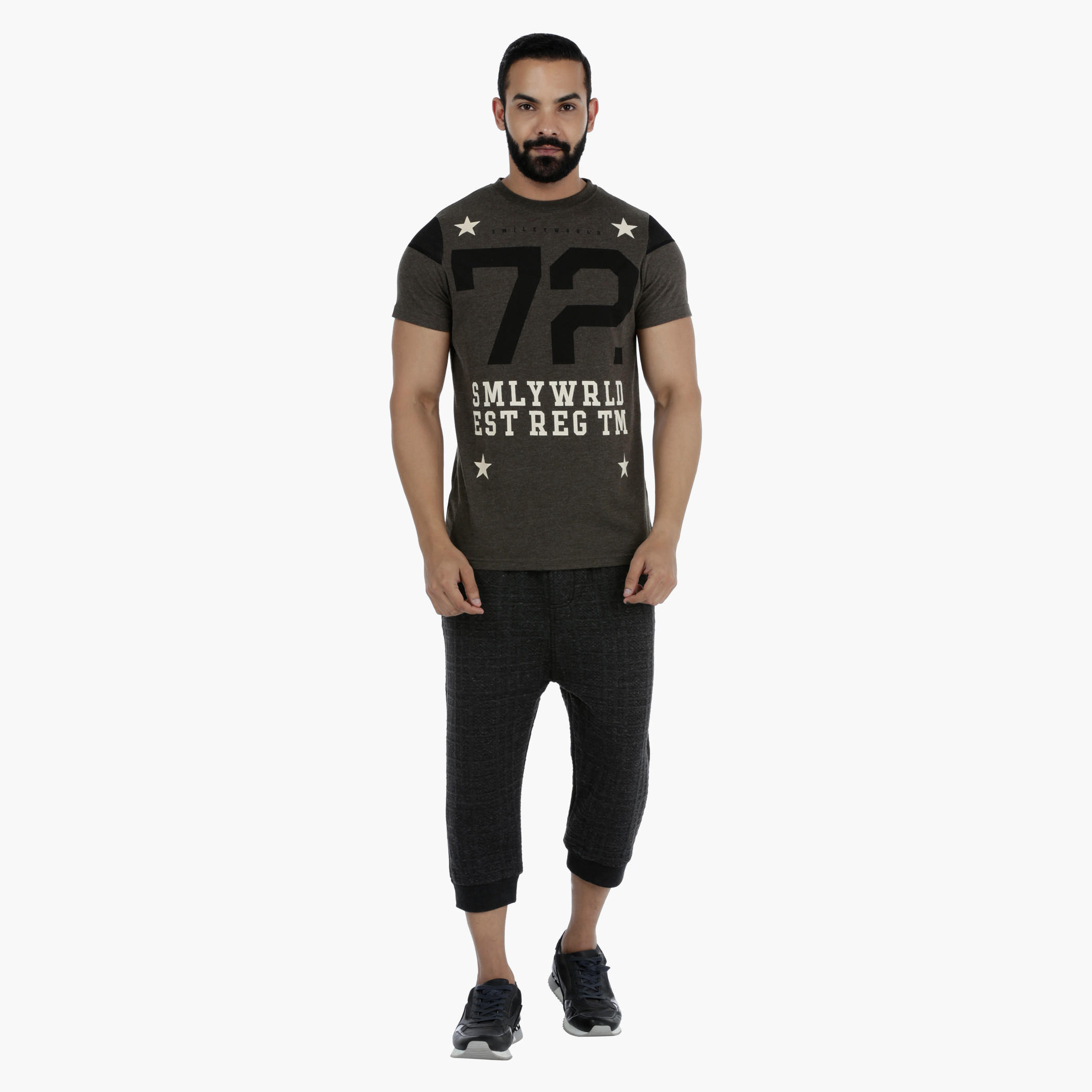 Smiley World Printed T-Shirt with Short Sleeves-men-clothing-tshirtsandpolos-tshirts-image-5
