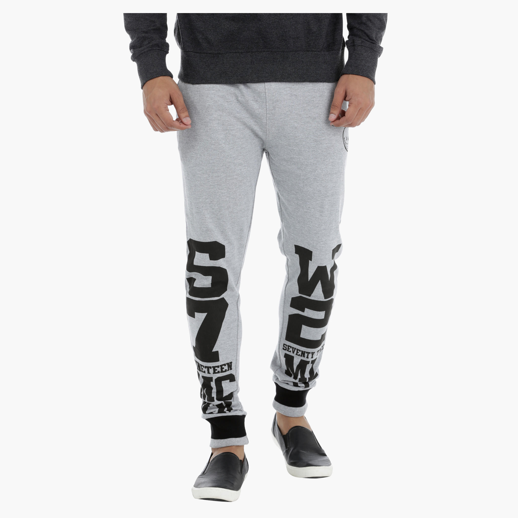 Smiley World Printed Jog Pants-men-clothing-bottoms-joggers-image-1