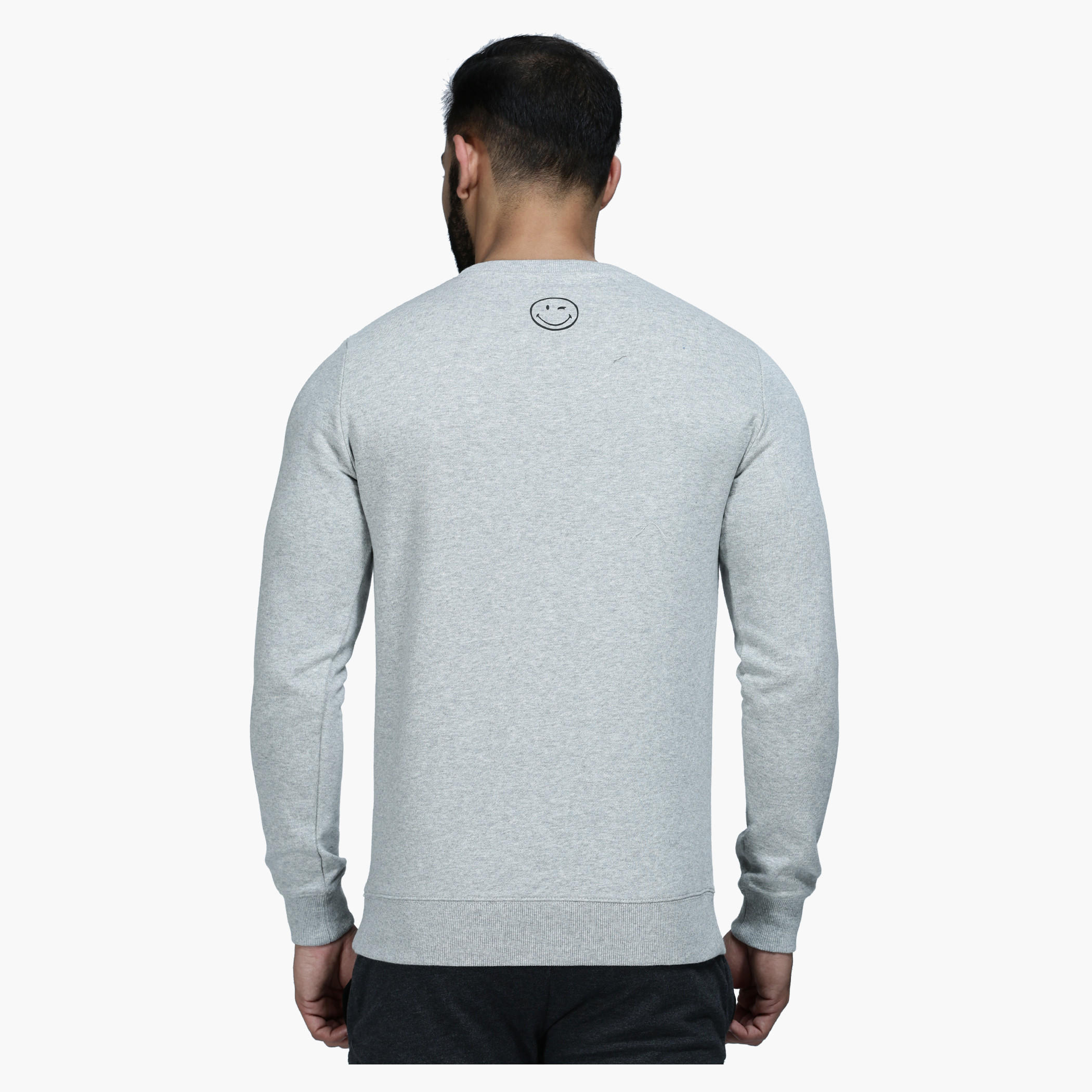 Graphic Print Crew Neck T-Shirt with Long Sleeves-men-winterwear-hoodiesandsweatshirts-image-2