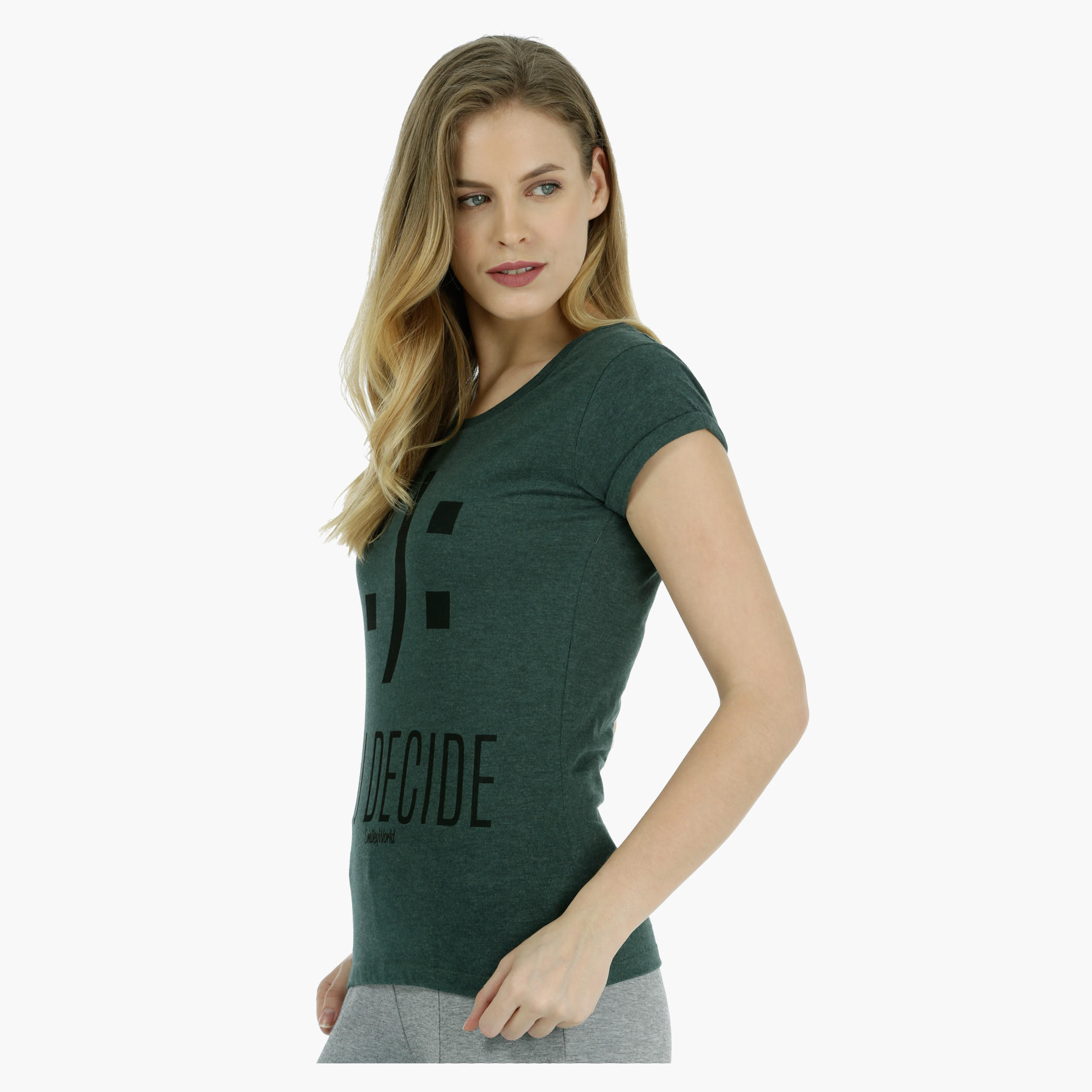 Smiley World Short-sleeved Graphic T-shirt-women-clothing-tshirts-image-3