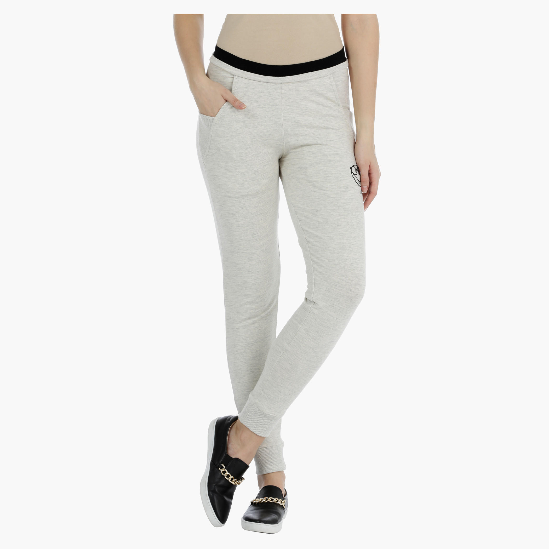 Smiley World Jog Pants with Contrast Waist-women-clothing-bottoms-joggers-image-5
