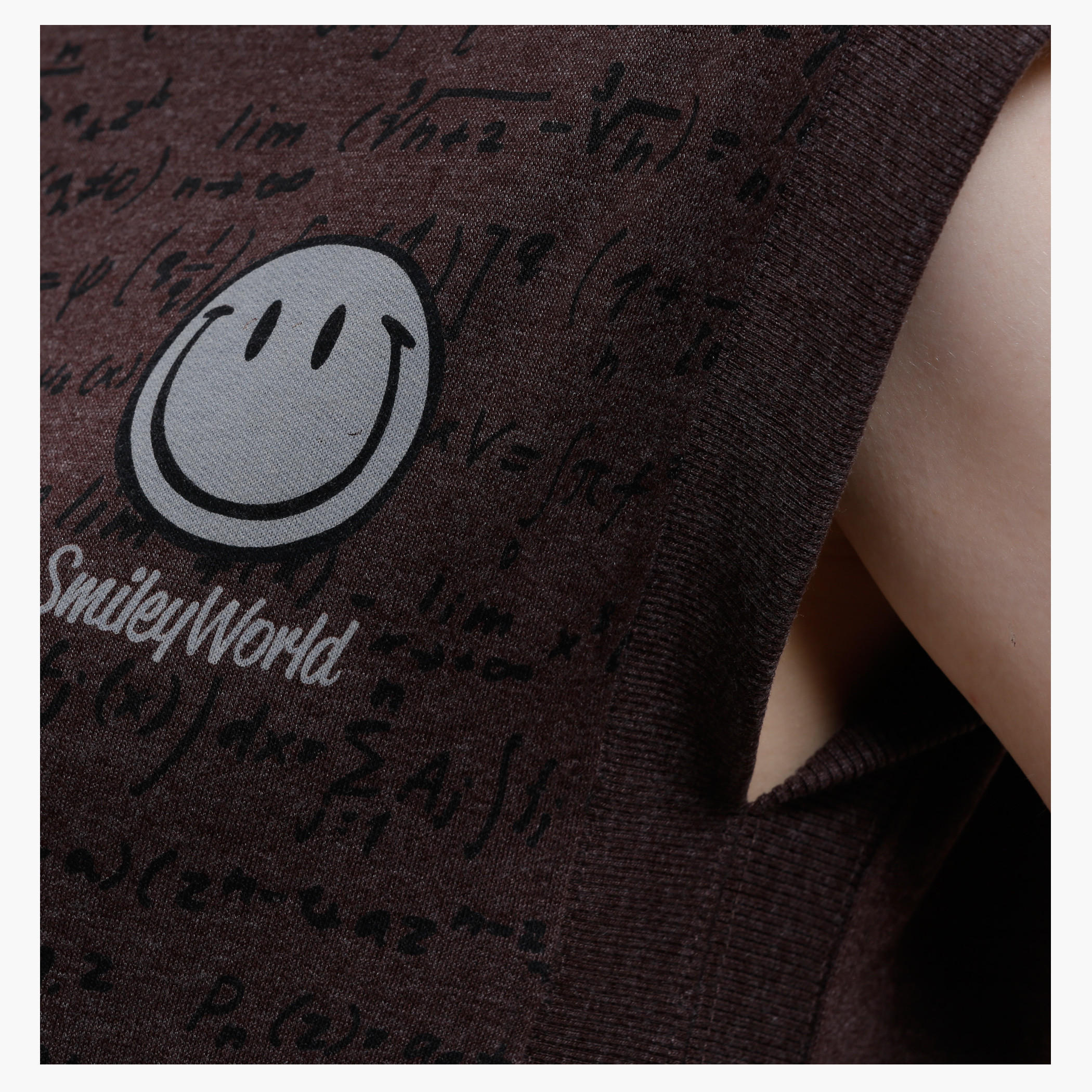 Smiley World Printed Sleeveless Top with Round Neck-women-clothing-tshirts-image-2