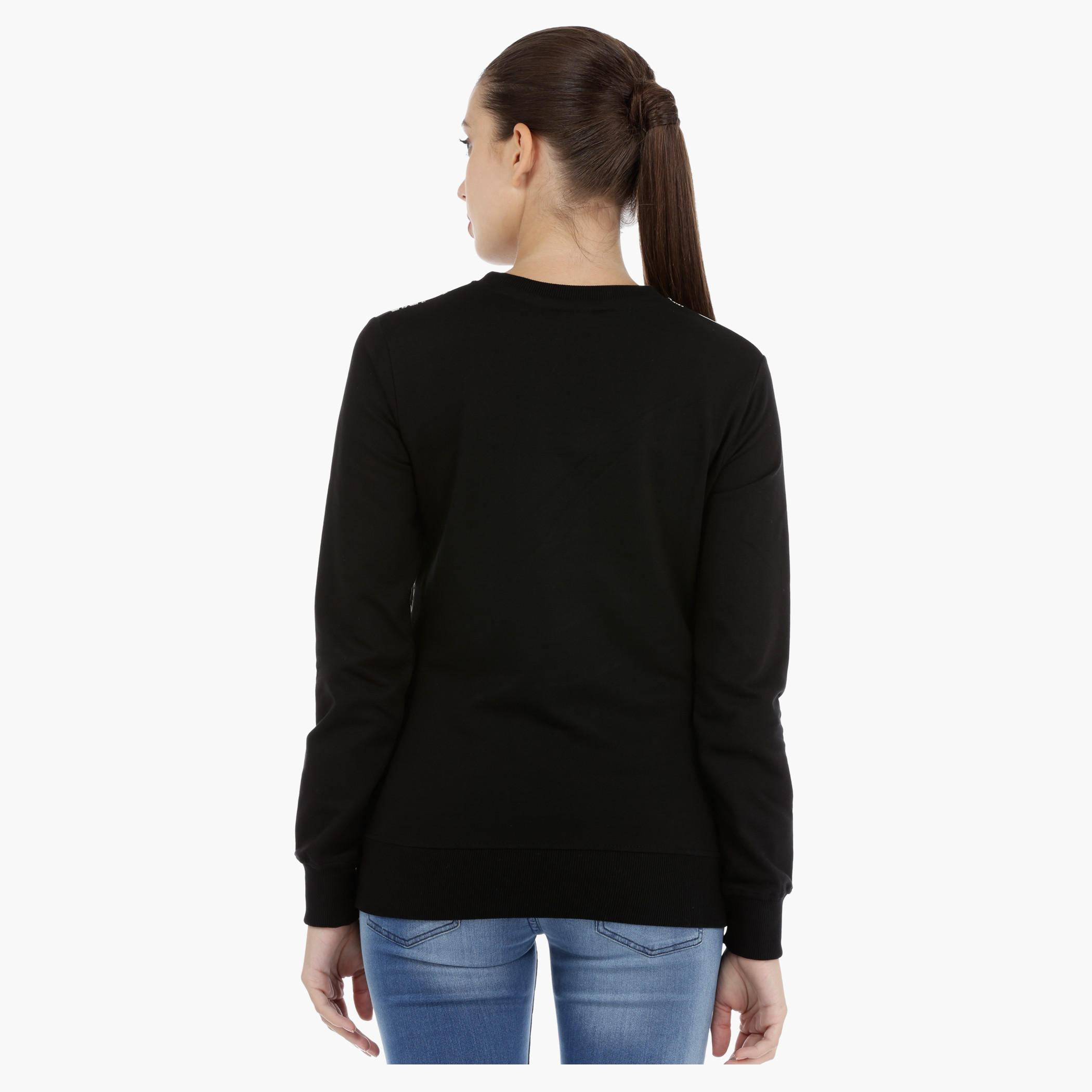 Smiley World Printed Sweatshirt with Long Sleeves-women-winterwear-hoodiesandsweatshirts-sweatshirts-image-2