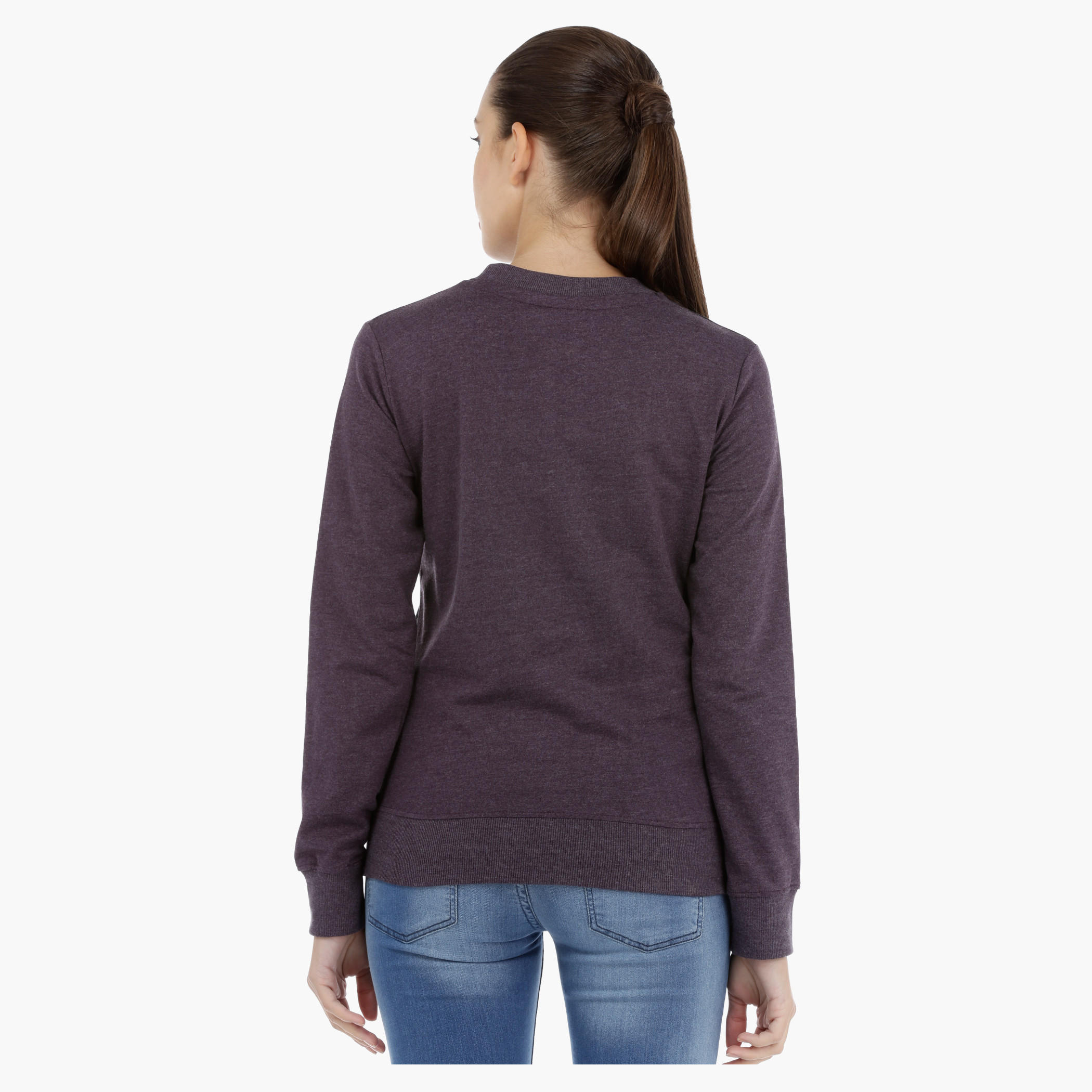 Smiley World Printed Sweatshirt with Long Sleeves-women-winterwear-hoodiesandsweatshirts-sweatshirts-image-2