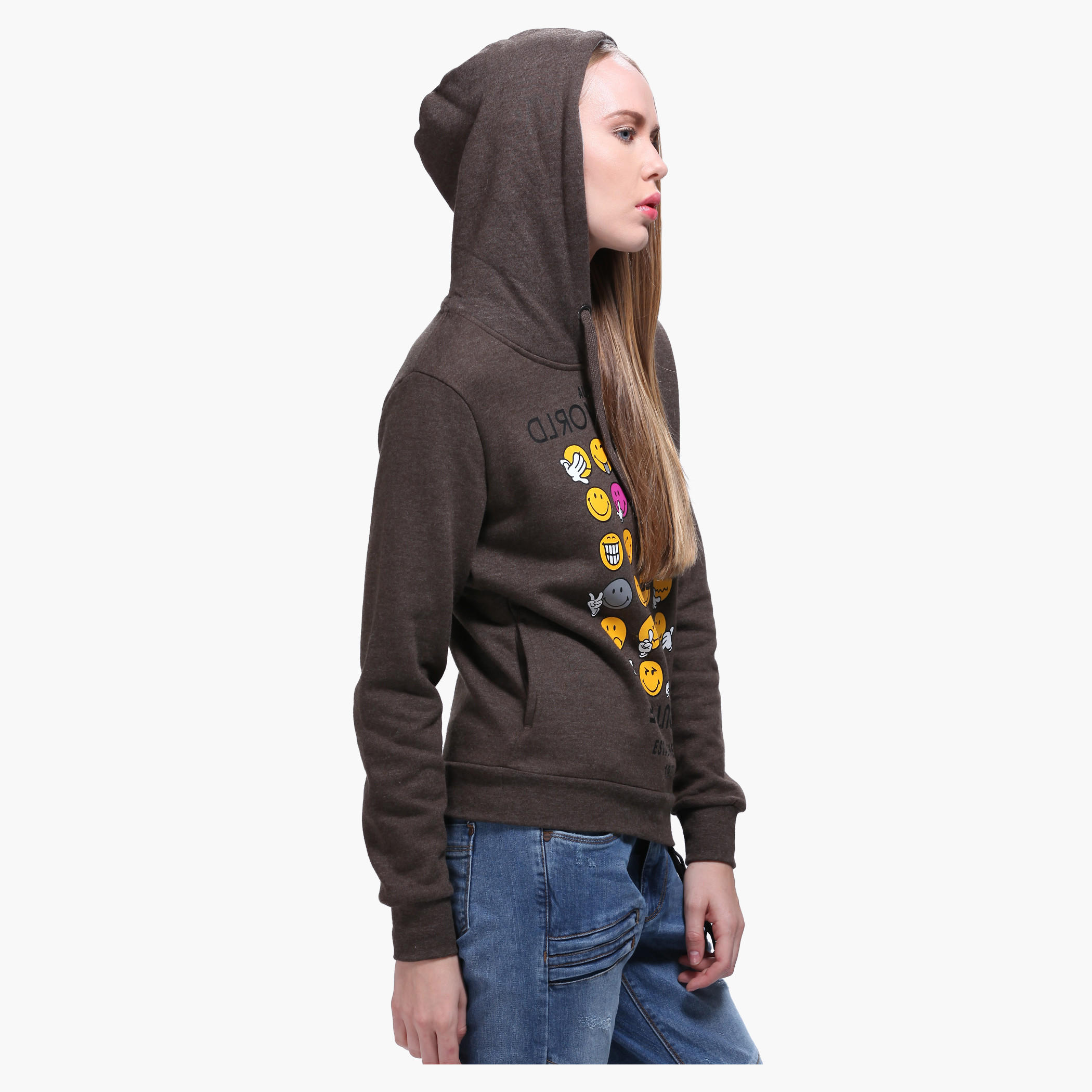 Smiley World Hooded Sweat Shirt-women-winterwear-hoodiesandsweatshirts-hoodies-image-3