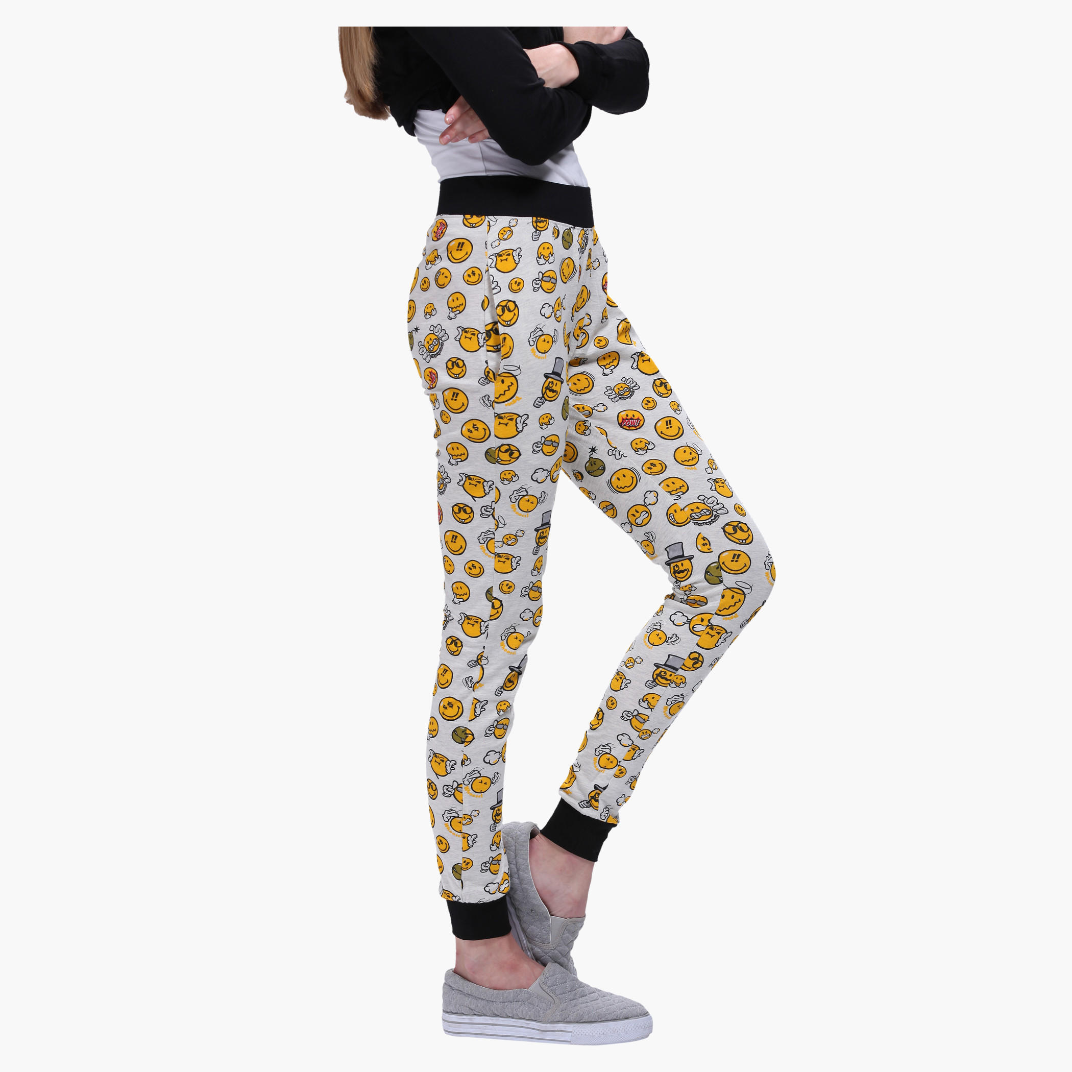 Smiley World Cuffed Jog Pant-women-clothing-bottoms-joggers-image-3