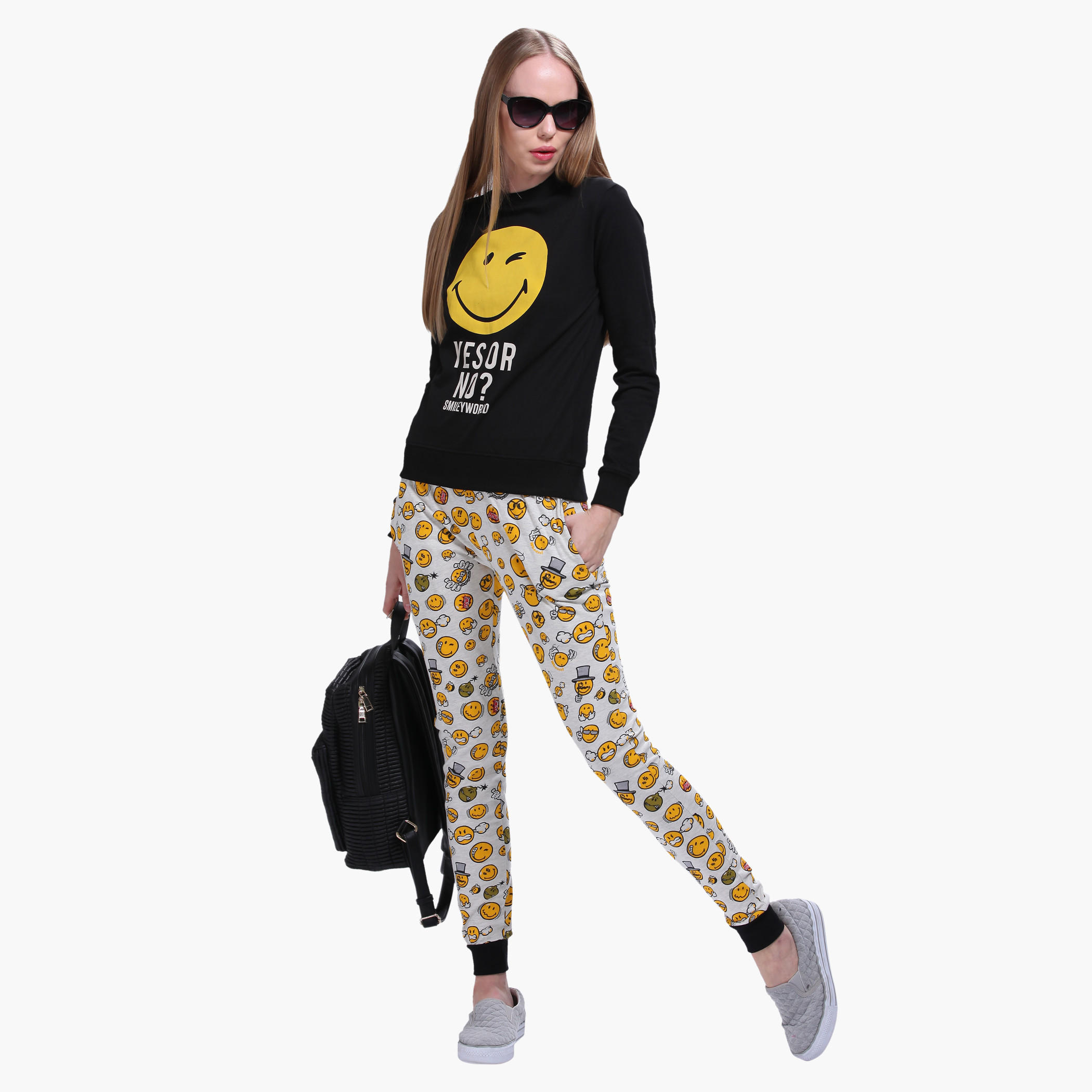 Smiley World Cuffed Jog Pant-women-clothing-bottoms-joggers-image-5